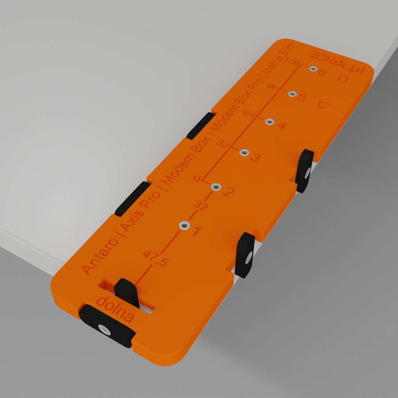 Template for mounting drawer fronts Axis pro modern box antaro hafele blum Manufacturer code 3DEK