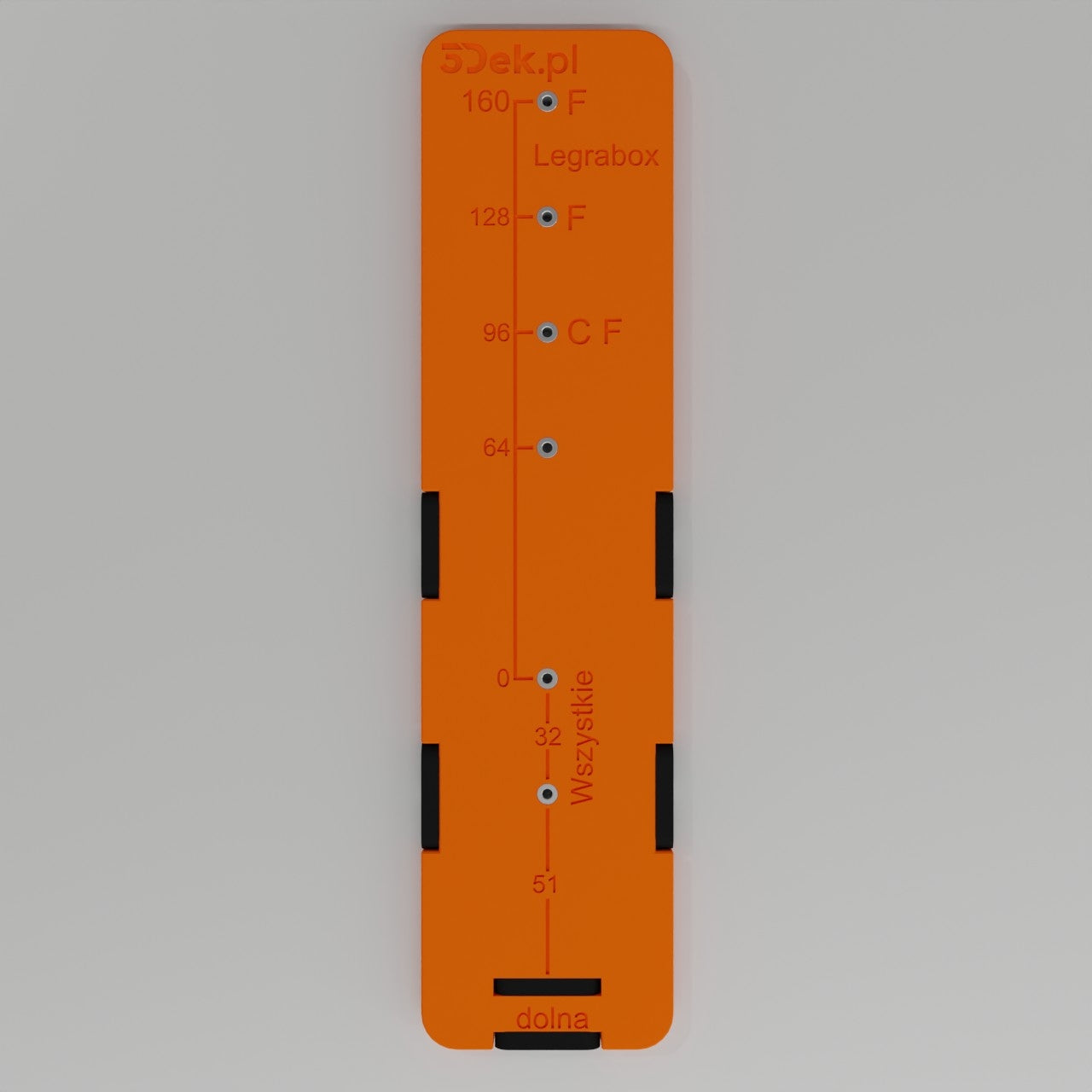 Template for mounting drawer fronts blum legrabox furniture to size universal