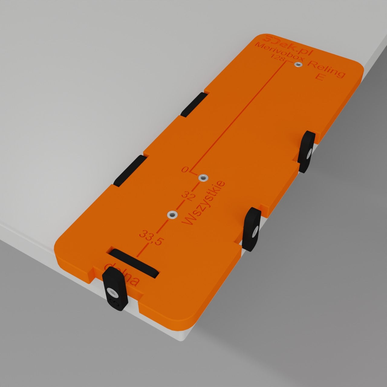 Template for mounting drawer fronts blum merivobox furniture to size universal Manufacturer code 3DEK