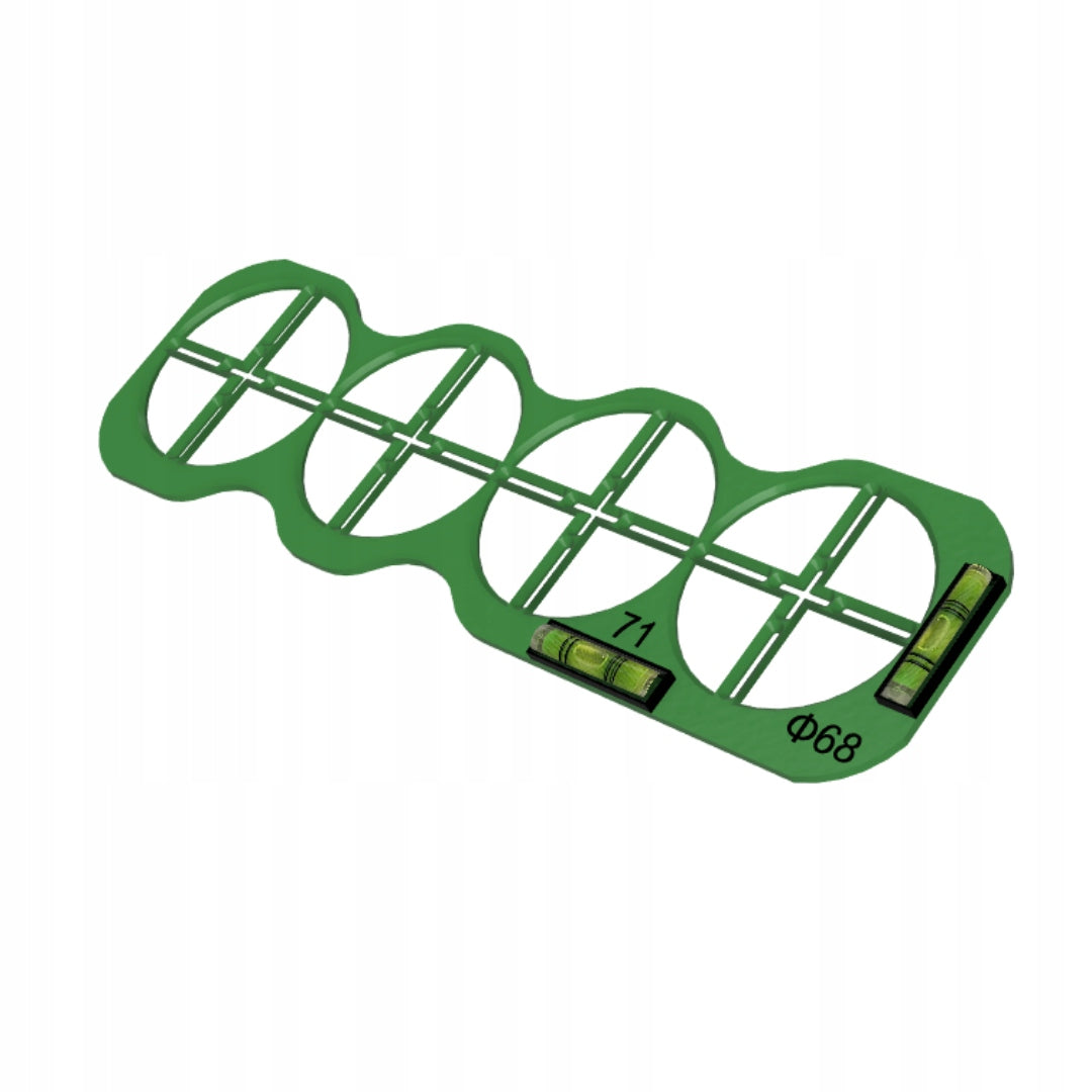 Template template for determining holes of electric cans 68/71 4 holes Manufacturer code KAZ.SZA.02