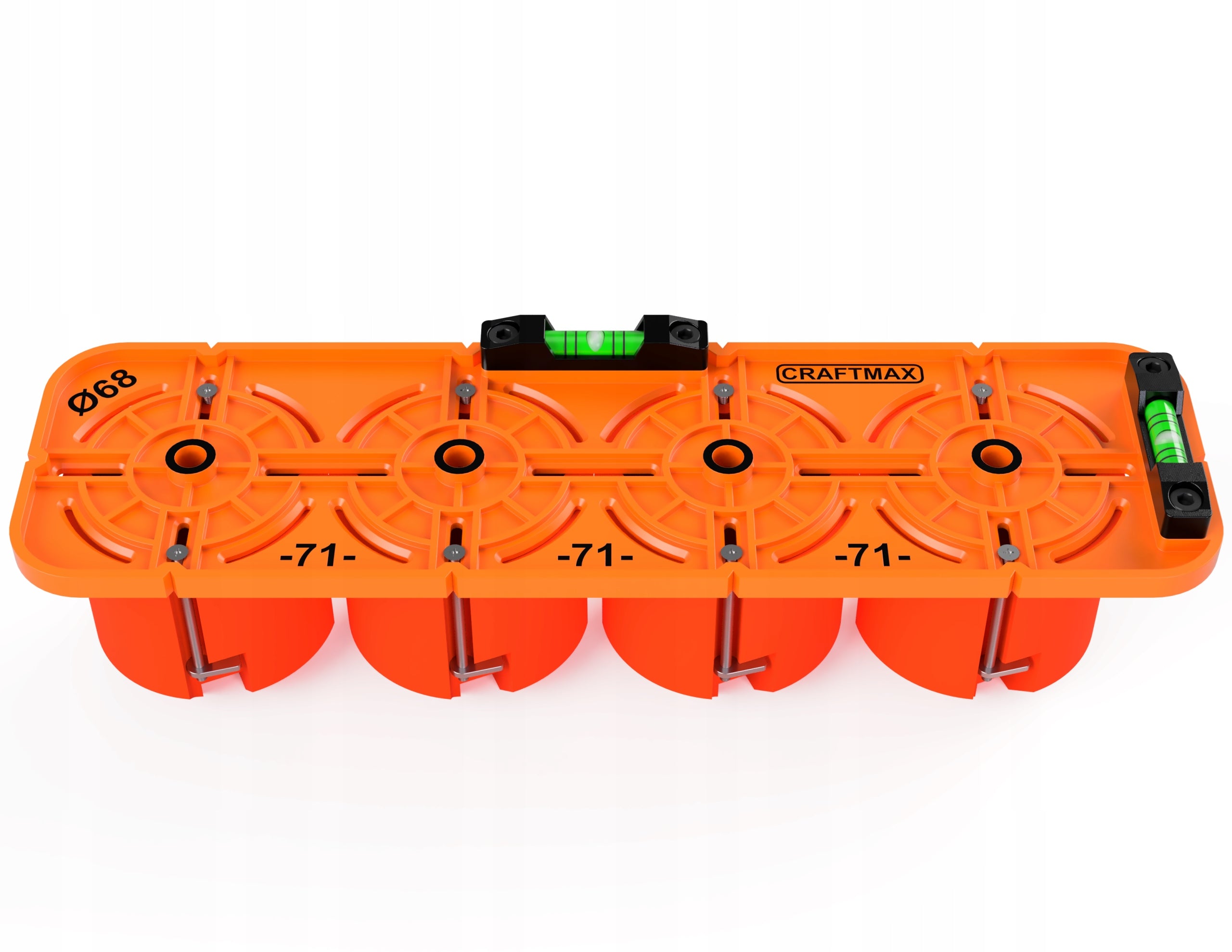Template template for electric cans Ø68 spacing 71mm level 4P EAN (GTIN) 5905049190789