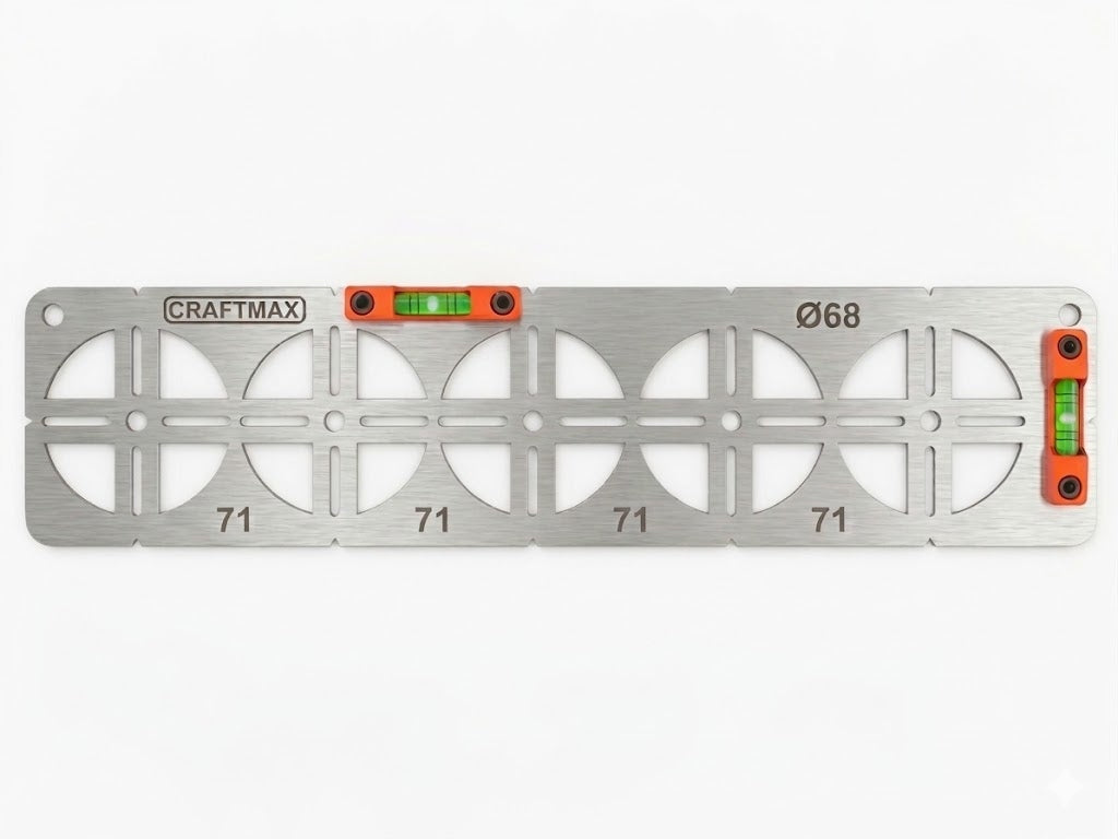 Template template for electric cans Ø68 spacing 71mm level 5P INOX Brand no brand