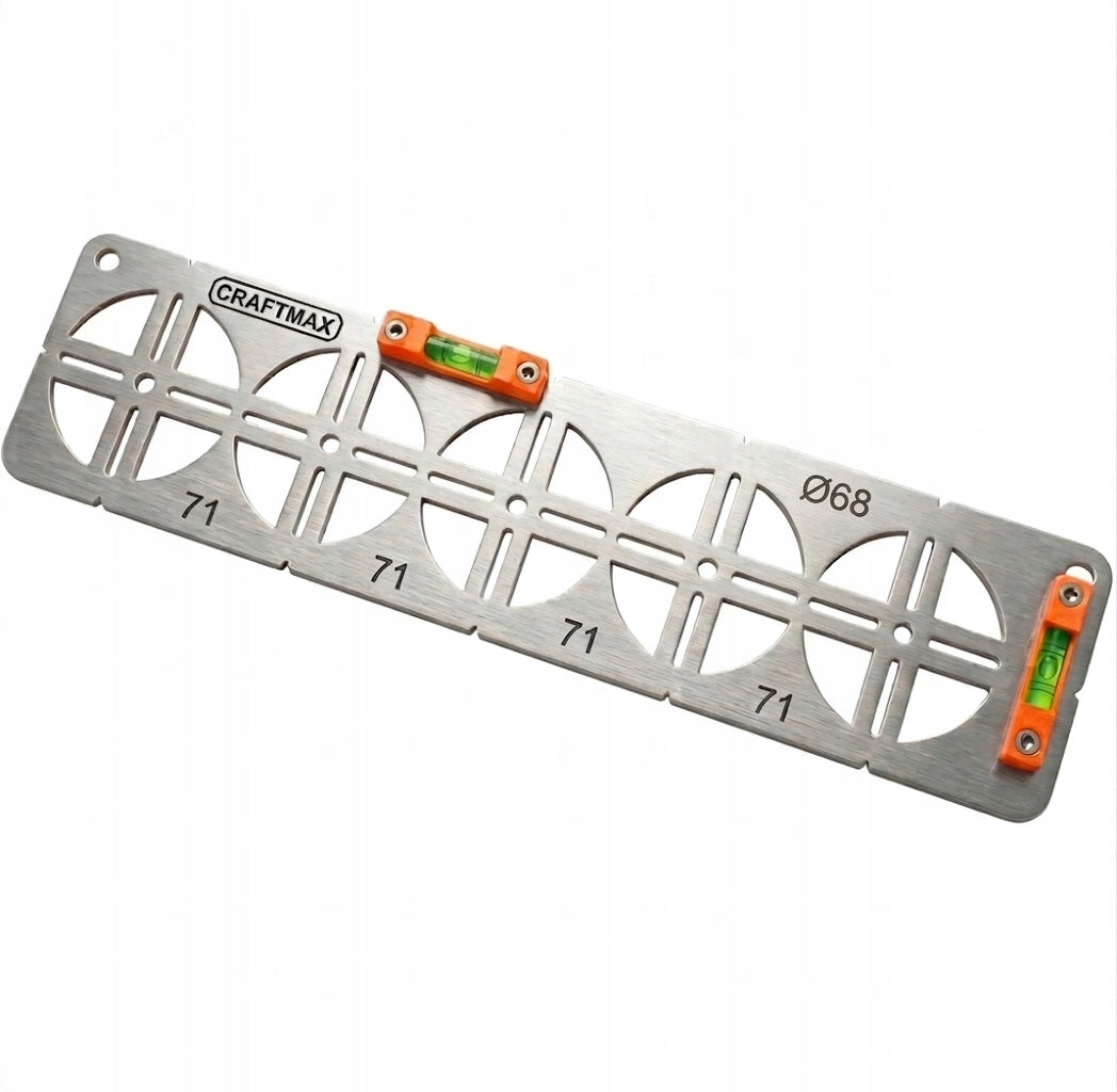 Template template for electric cans Ø68 spacing 71mm level 5P INOX Manufacturer code PRO68N 5P