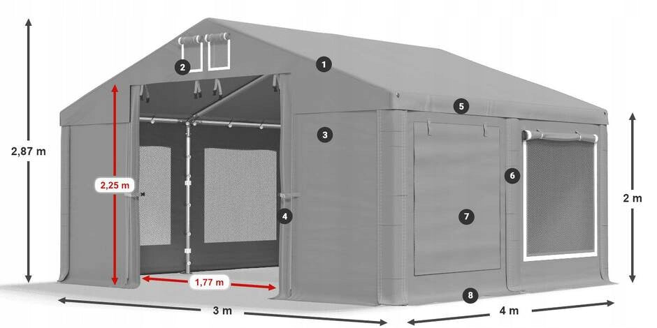 Tent 3x4 Party Commercial DAS 560 S Manufacturer Das Company