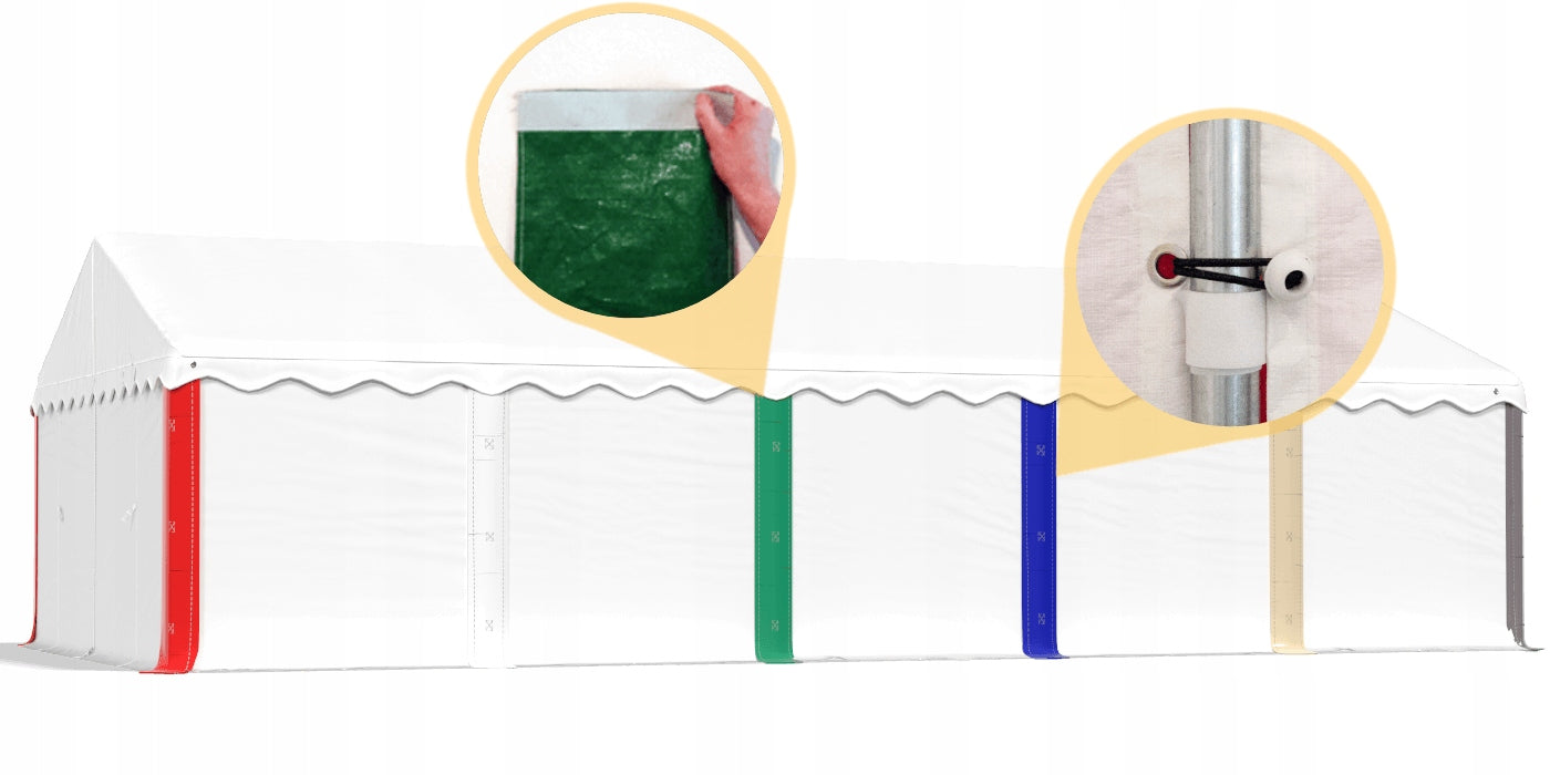 Tent 3x6 Warehouse Garage DAS 240 S VARIOUS COLORS Product weight with unit packaging 60.8 kg