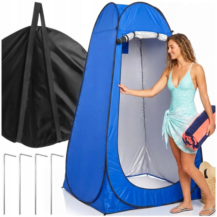 Tent Changing Room Blue Folding Camping Screen for Changing
