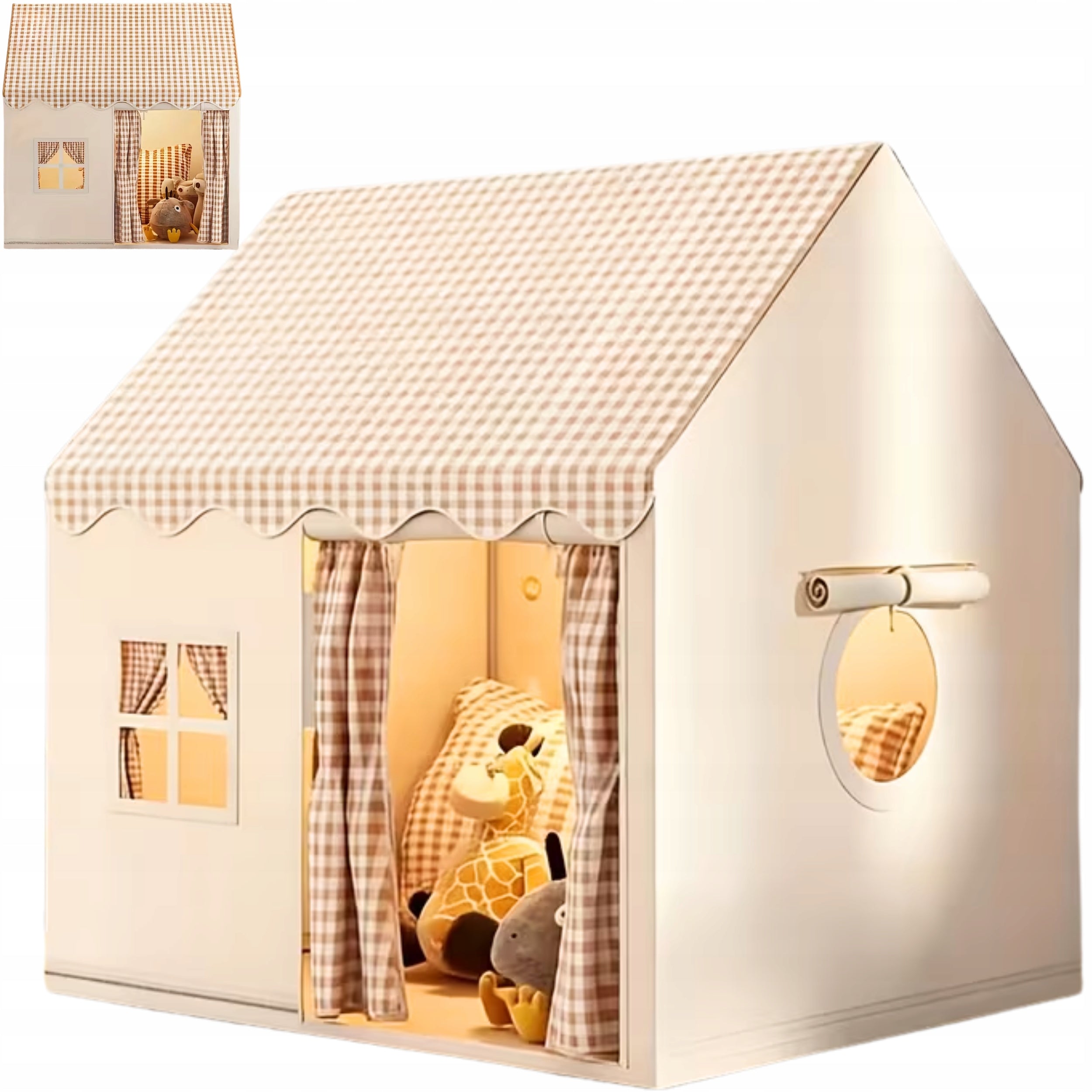 Tent Cottage TIPI FOR HOME GARDEN ROOM PALACE FOR CHILDREN BEIGE GRILLE Packaging status original