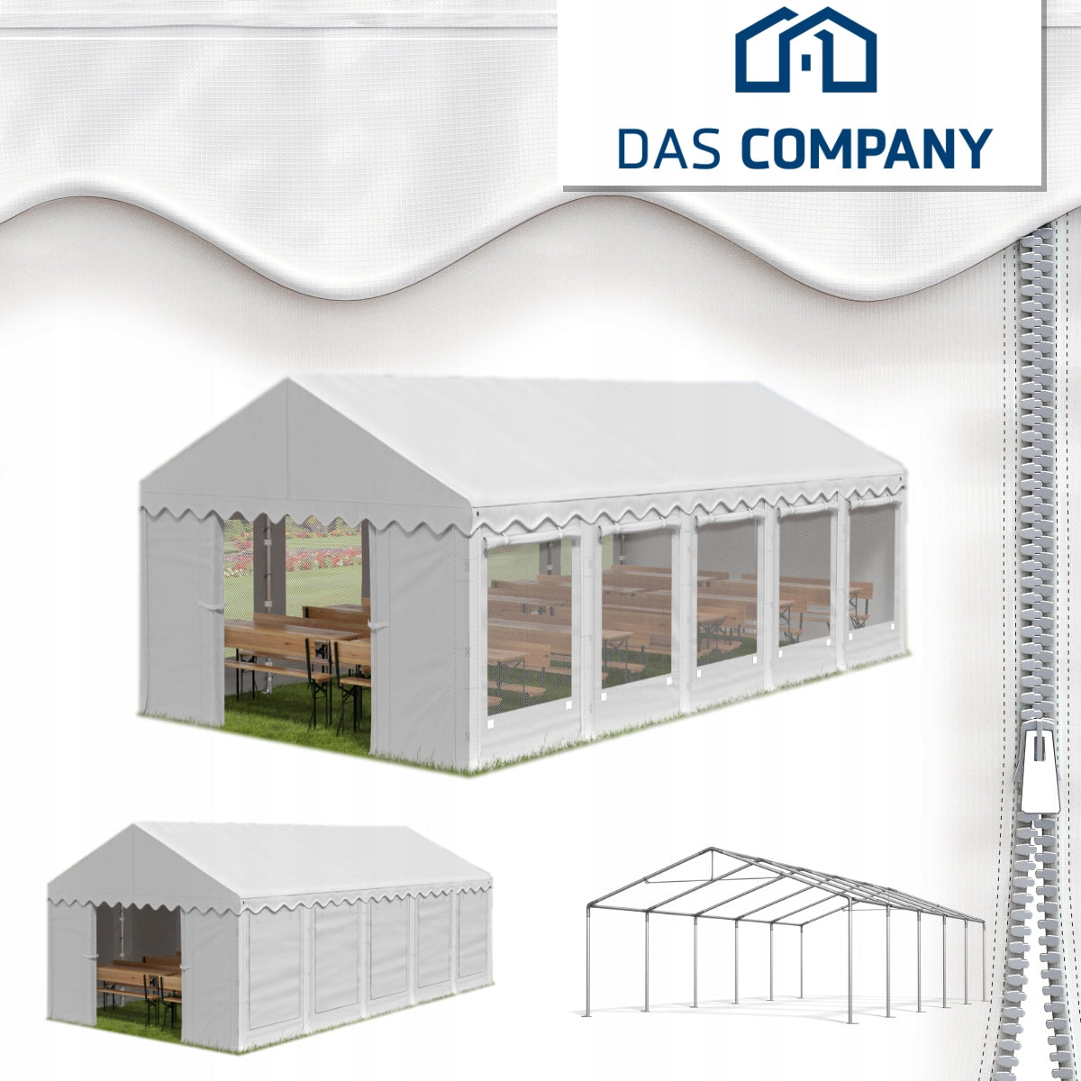 Tent HOME 2in1 5x10 Party Garden Storage Packaging status original