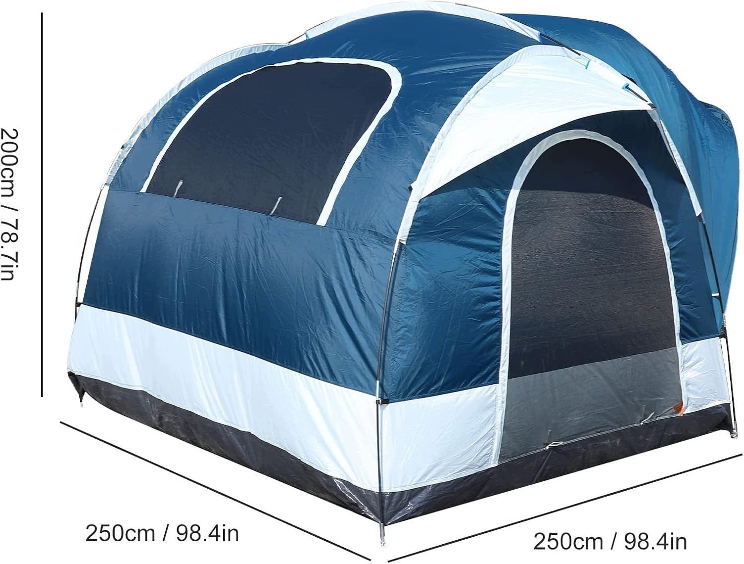 Tent SUV 4-person 250x250x200 waterproof double layer awning blue Manufacturer code TENT 250