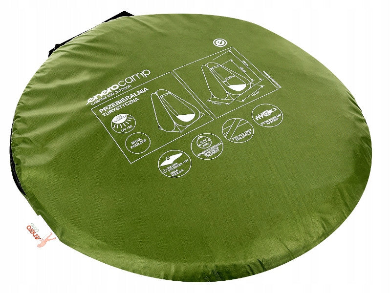 Tent Tourist changing room Toilet WC Green 110x110x190 cm ENERO Manufacturer code 5906476714289