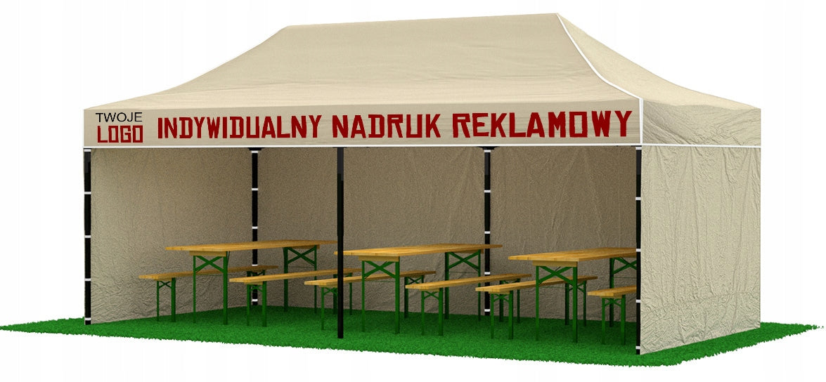 Tent with LOGO Express Garden 3x6 Pavilion with PRINT INSCRIPTION
