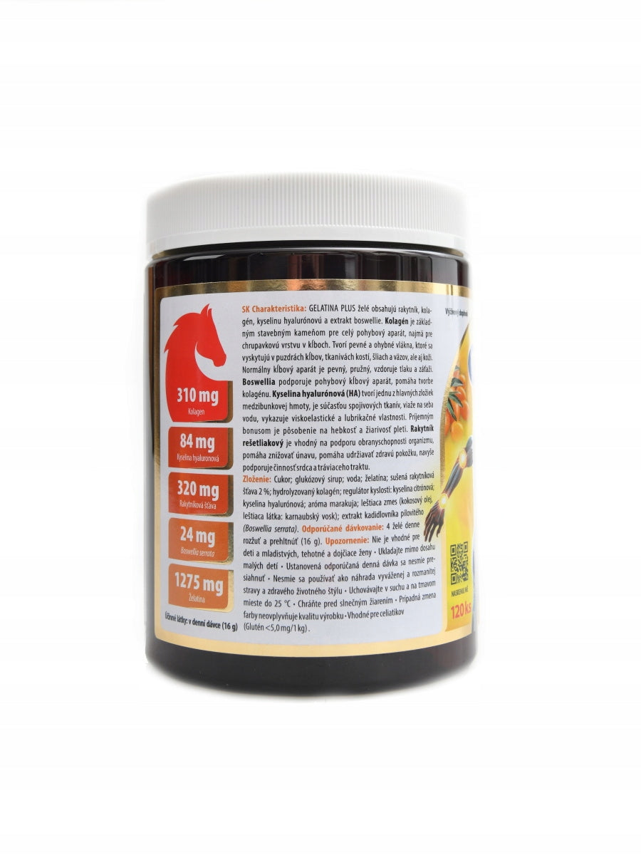 Terezia Gelatina plus želé s rakytníkem 120 kusů 480 g EAN (GTIN) 8594006899543