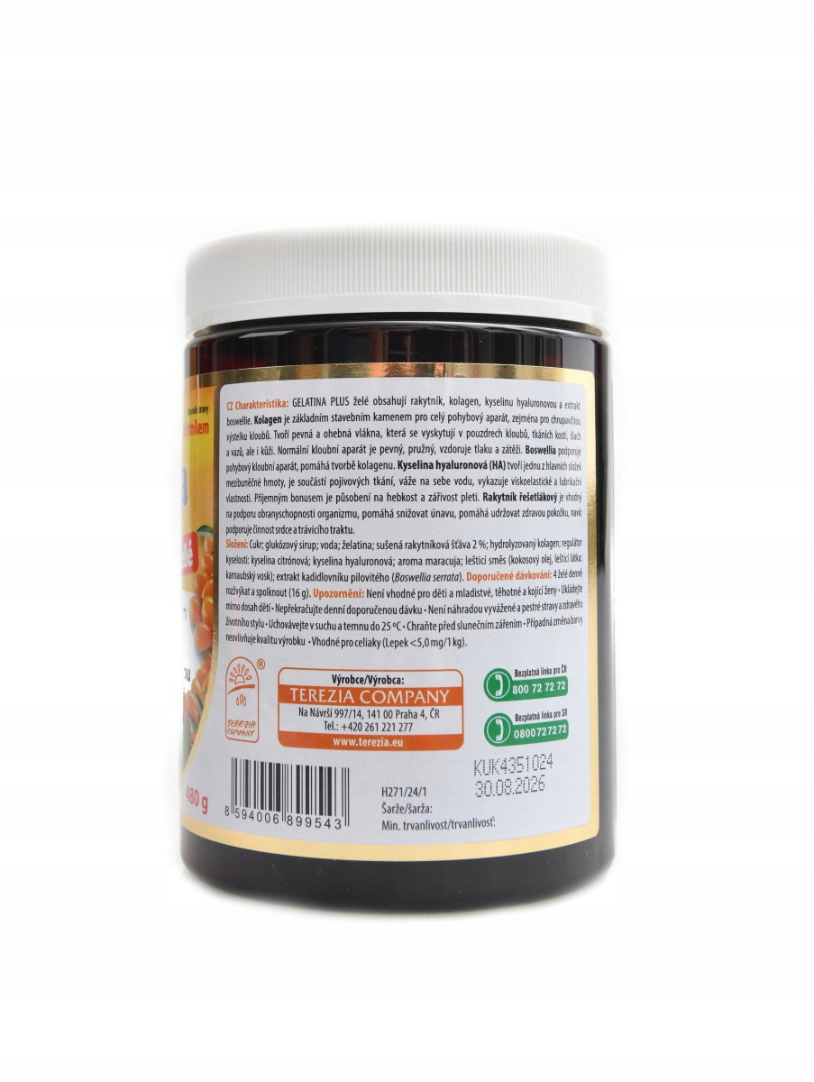 Terezia Gelatina plus želé s rakytníkem 120 kusů 480 g Manufacturer code 8594006899543