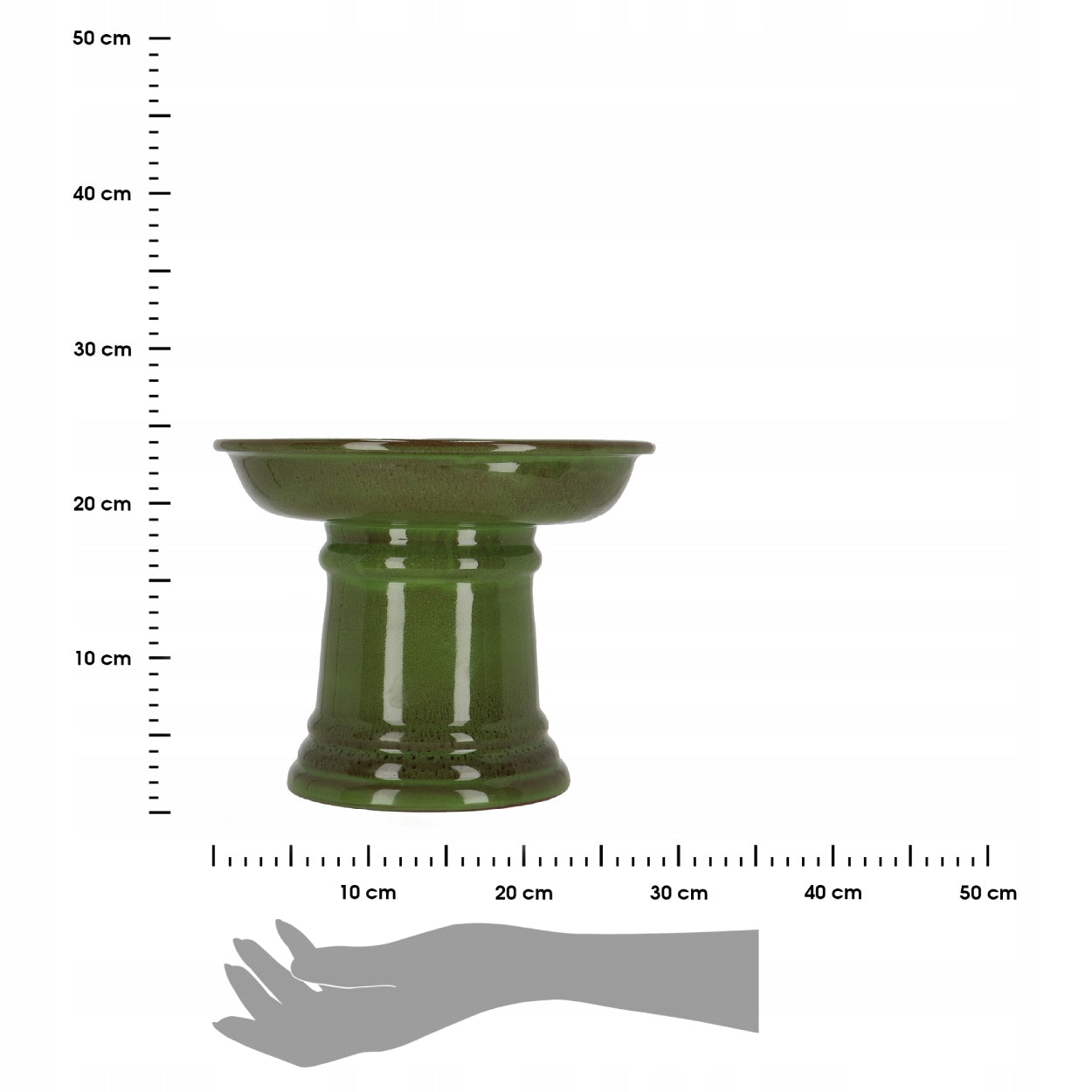 Terracotta Garden Drinker Ceramic Green Decorative Type nesting box (feeder)