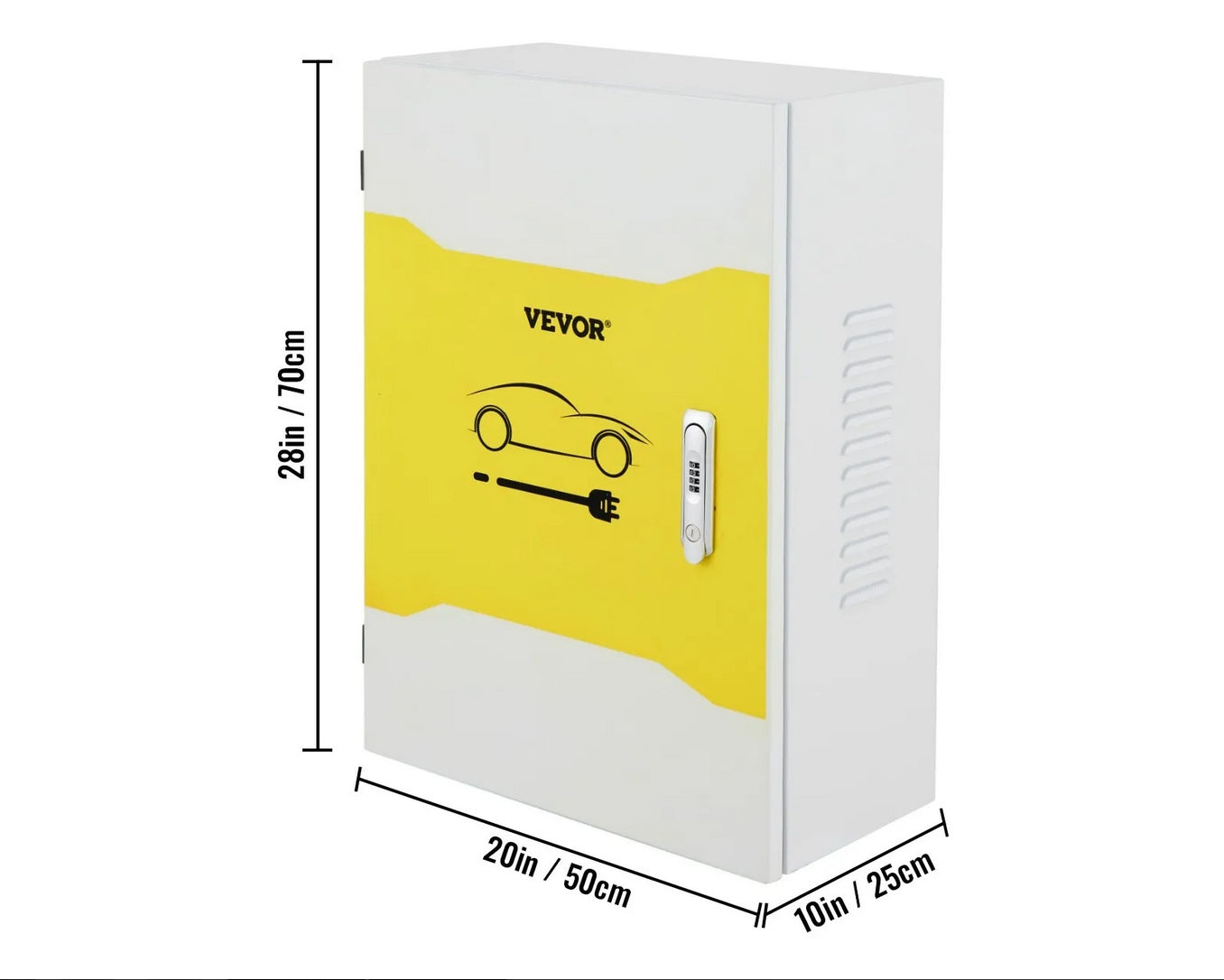 Tesla 70×50×25 cm IP32 Charger Box - External Cable Organizer Brand no brand