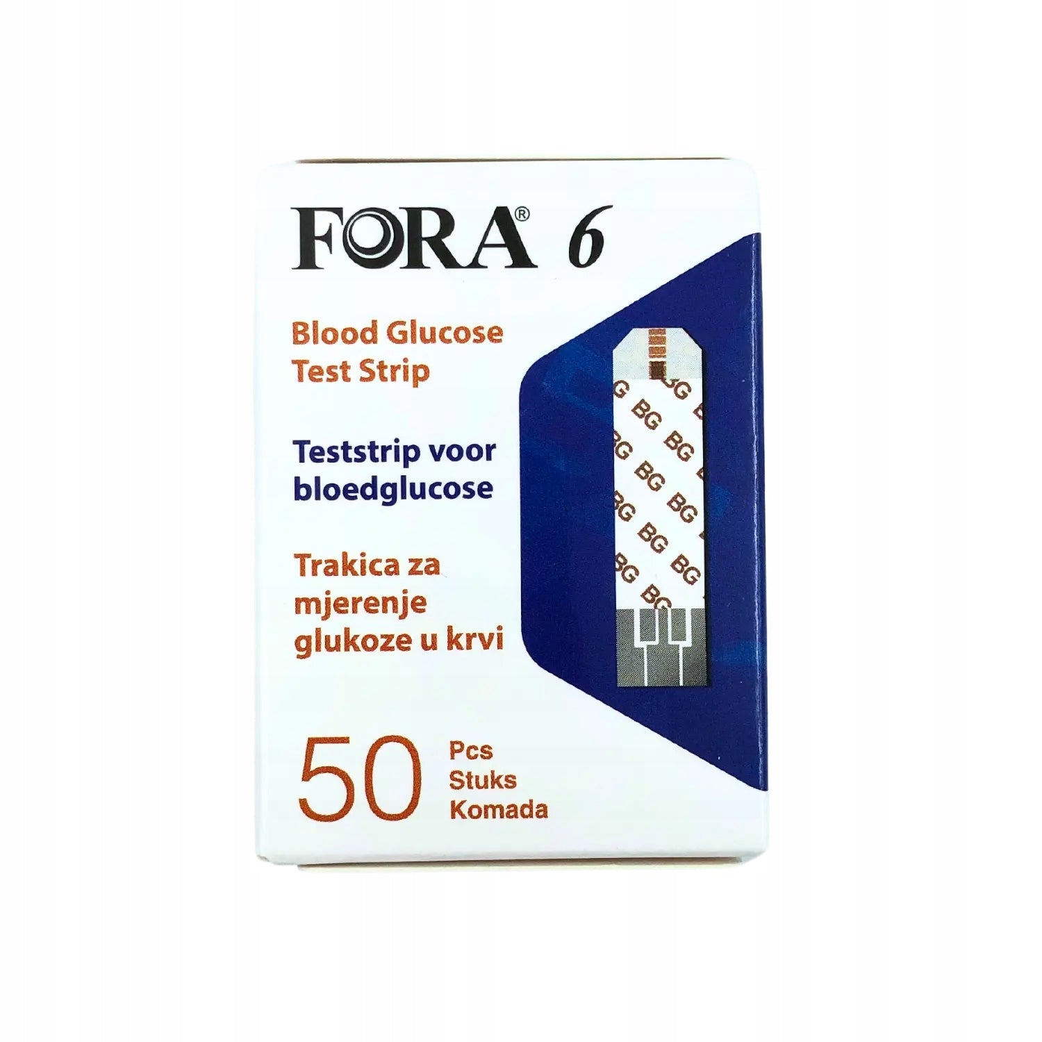 Test strips FORA 6 - blood glucose test Packaging status original