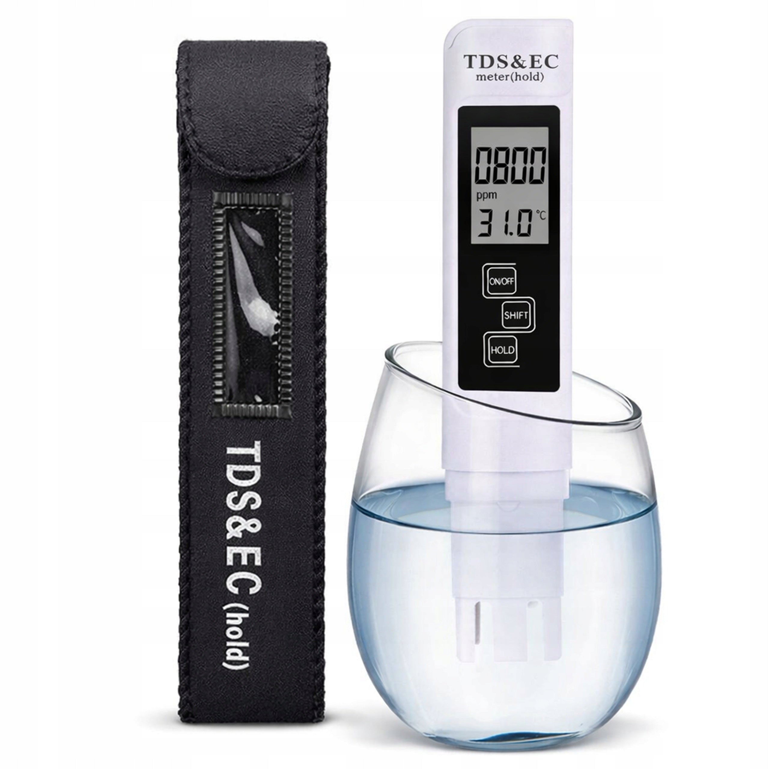 Tester TDS EC Water Hardness Meter ppm µS/cm Osmosis Temperature