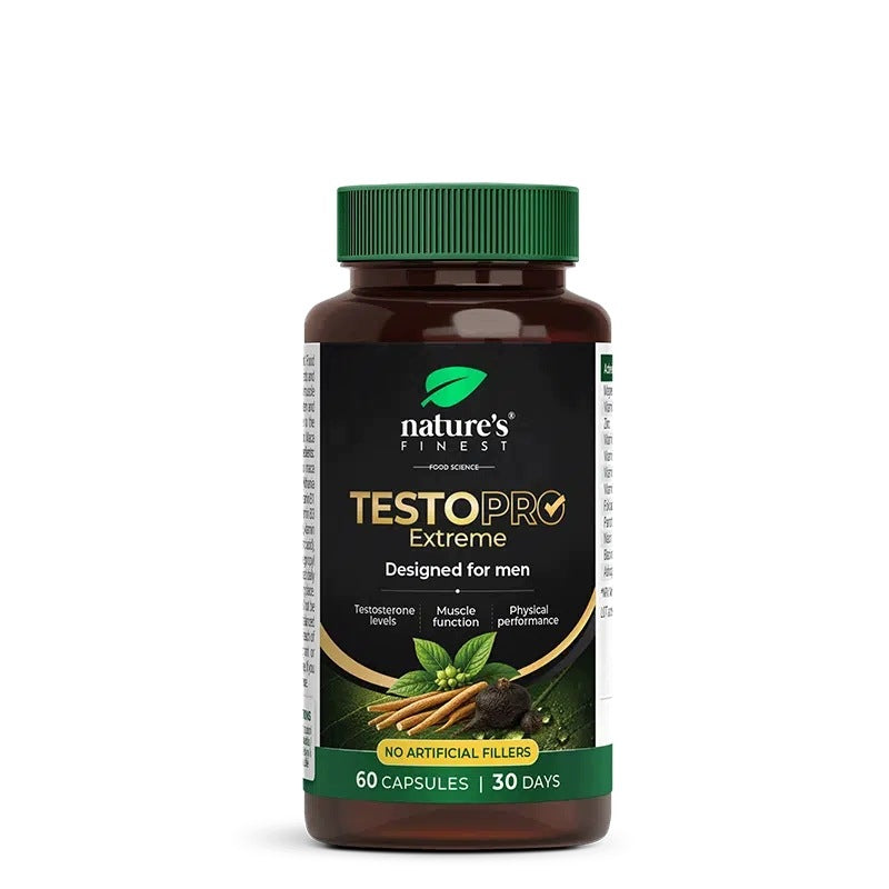 TestoPRO - Testosterone Booster - Zinc, Maca, Magnesium, B12 - 60 kaps.