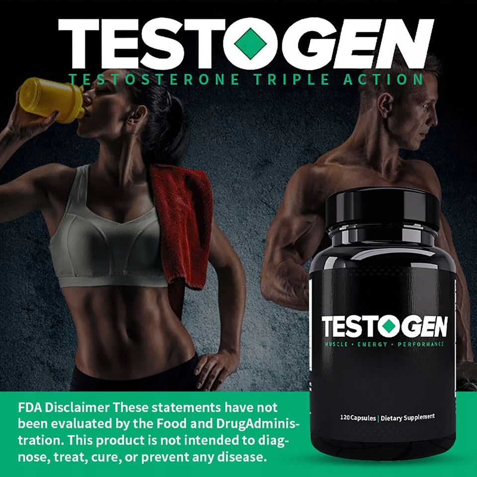 Testogen Testo – Improves mood, promotes muscle growth, increases endurance Expiration date at least 1 year from the date of purchase