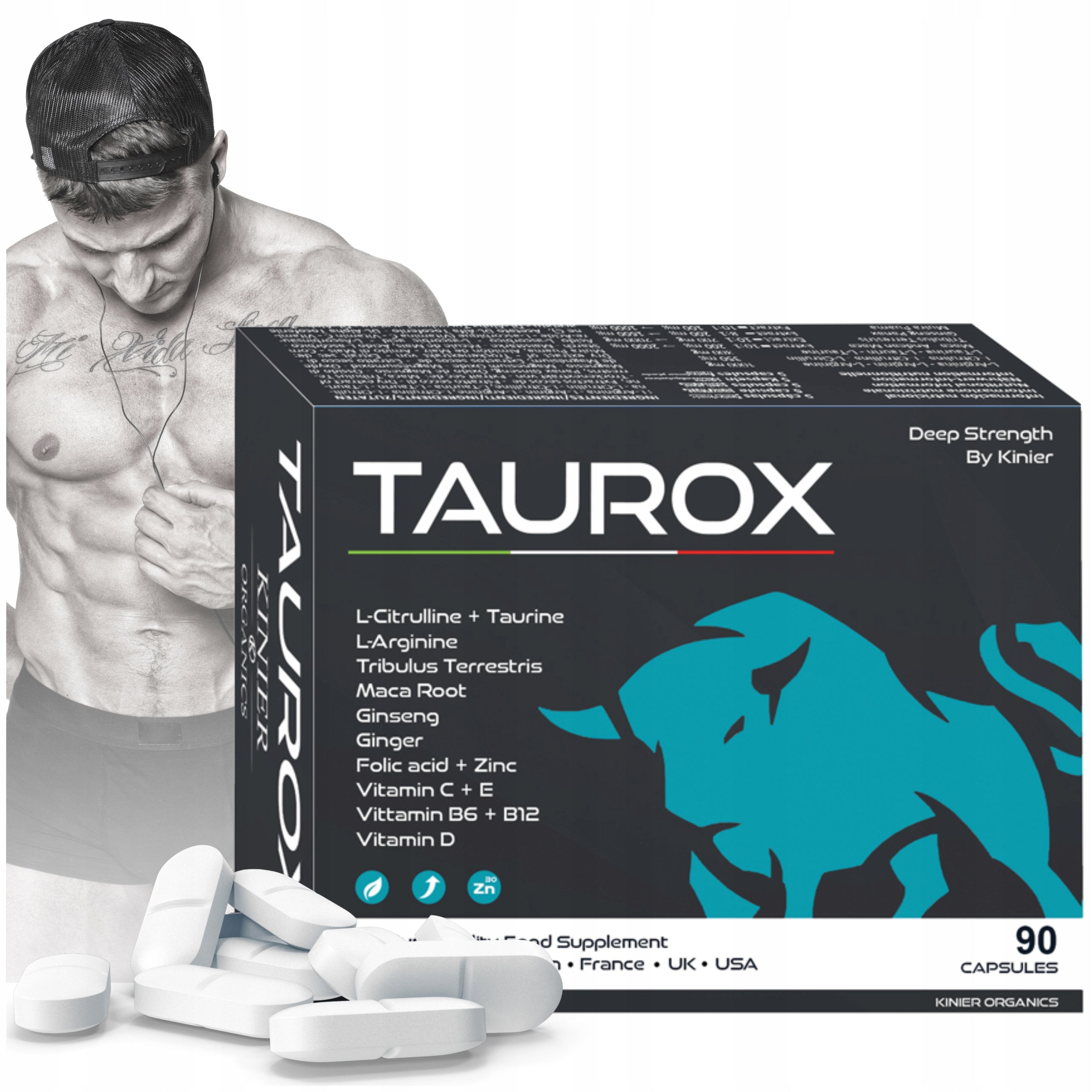 Testosterone Tablets Natural Testosterone Booster Improvement of Muscle Mass Manufacturer code Testosteron Tabletki Booster Testosteronu