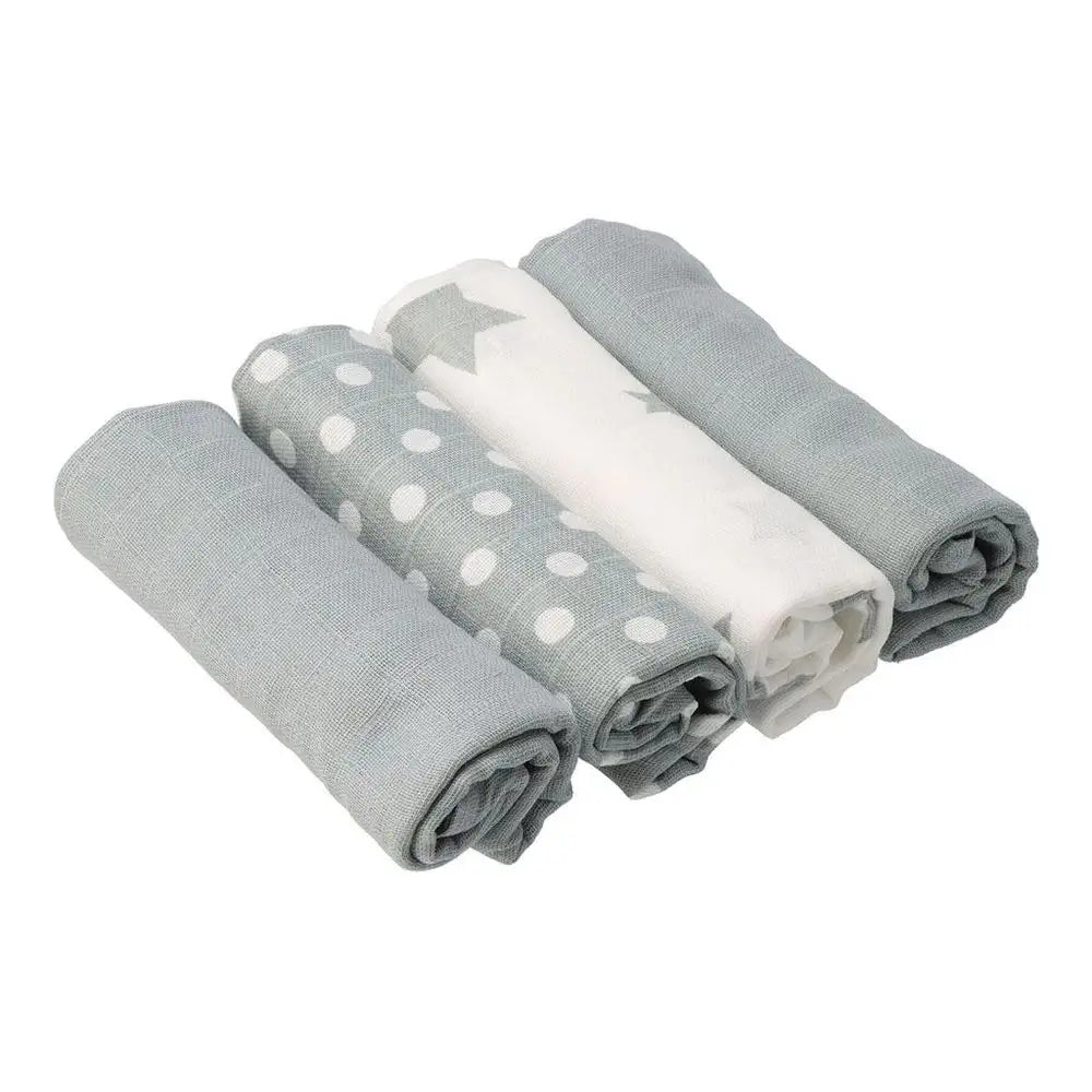 Tetra Diapers Cotton Diapers 70x70 4pcs New Baby Stars Grey Manufacturer code 46900