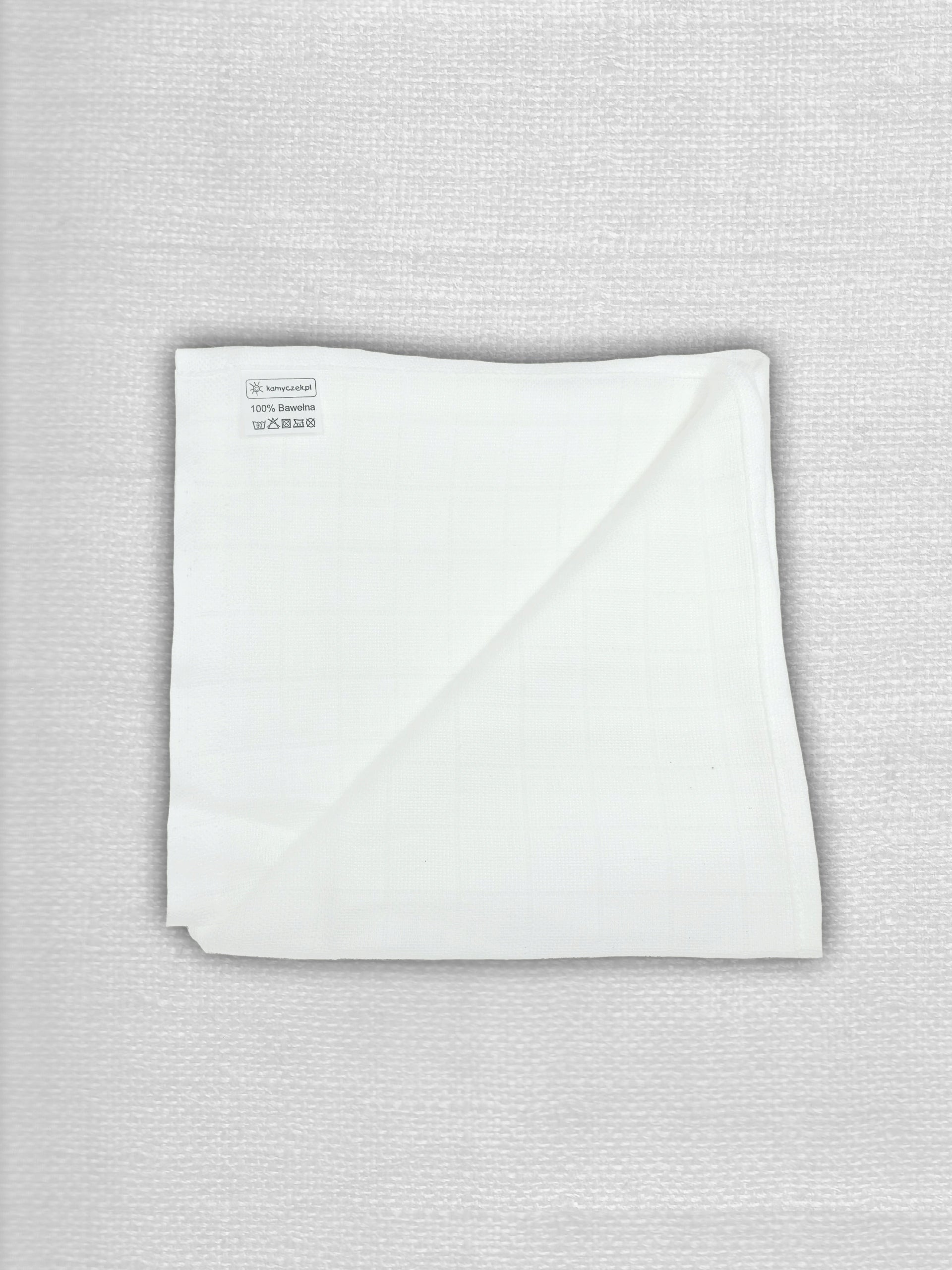 Tetra Diapers Lux White 70x75 cm Set of 10 pcs. KAMYCZEK 100% cotton Brand Kamyczek