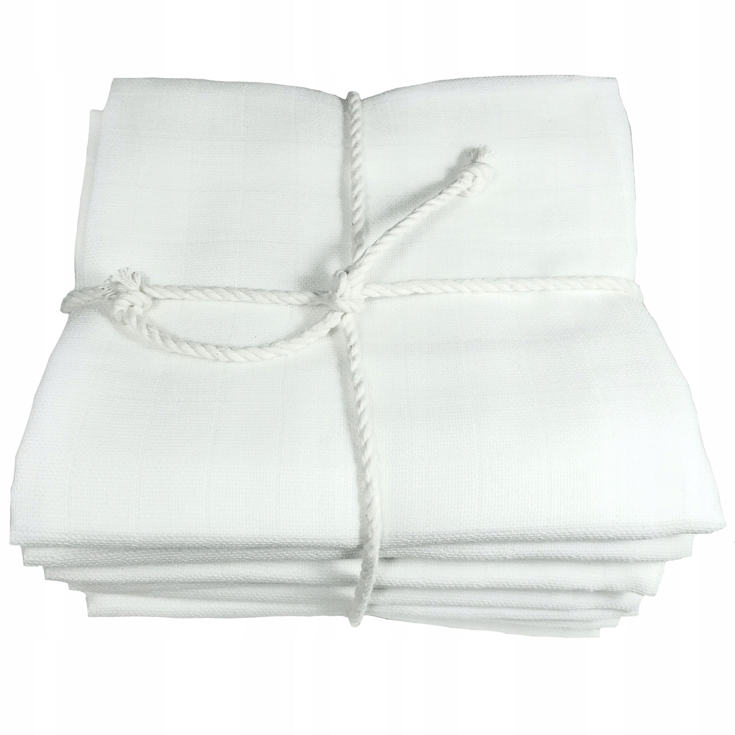 Tetra Diapers Lux White 70x75 cm Set of 10 pcs. KAMYCZEK 100% cotton