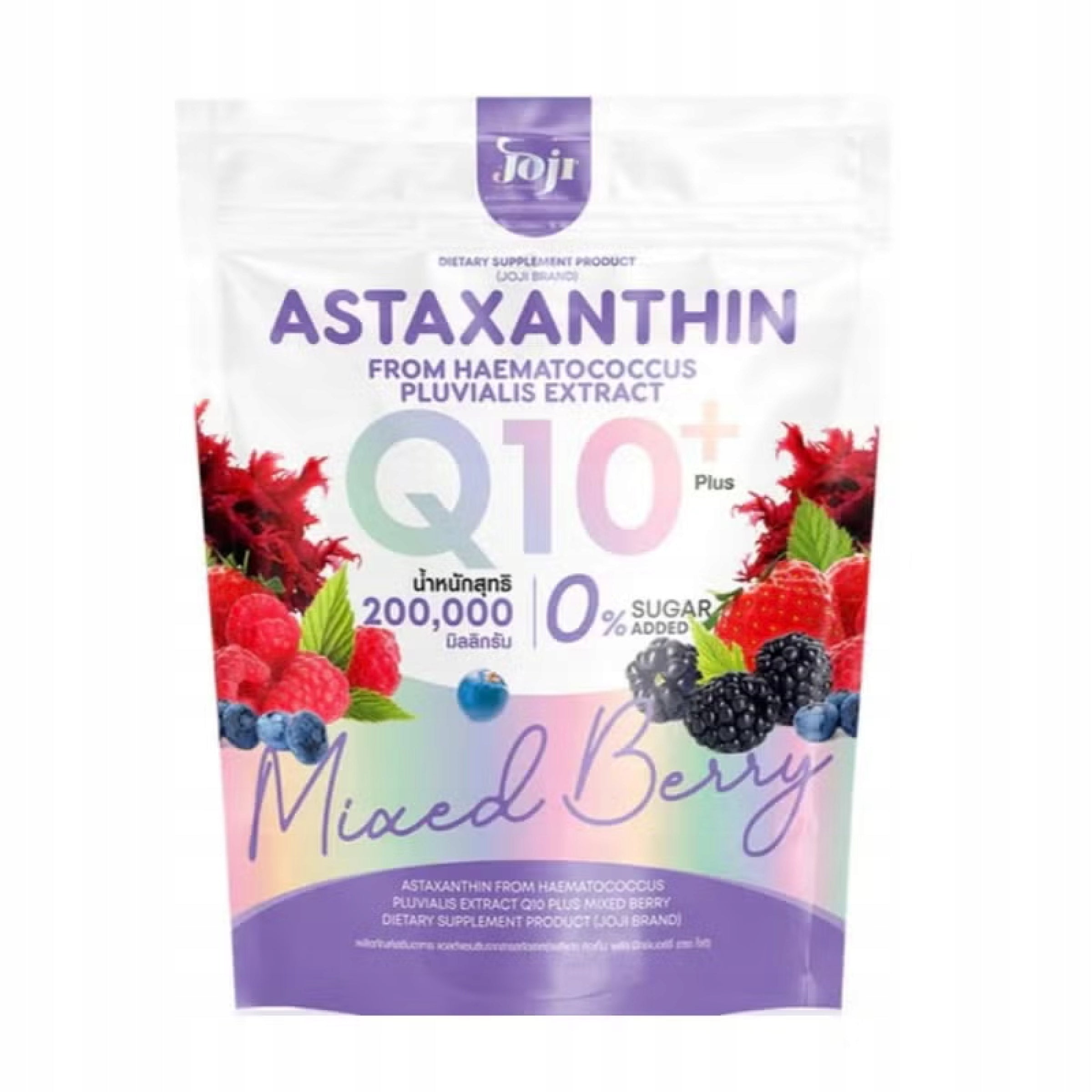 Thai Joji Collagen Astaxanthin Q10, Mixed Berry 10 sachets younger skin