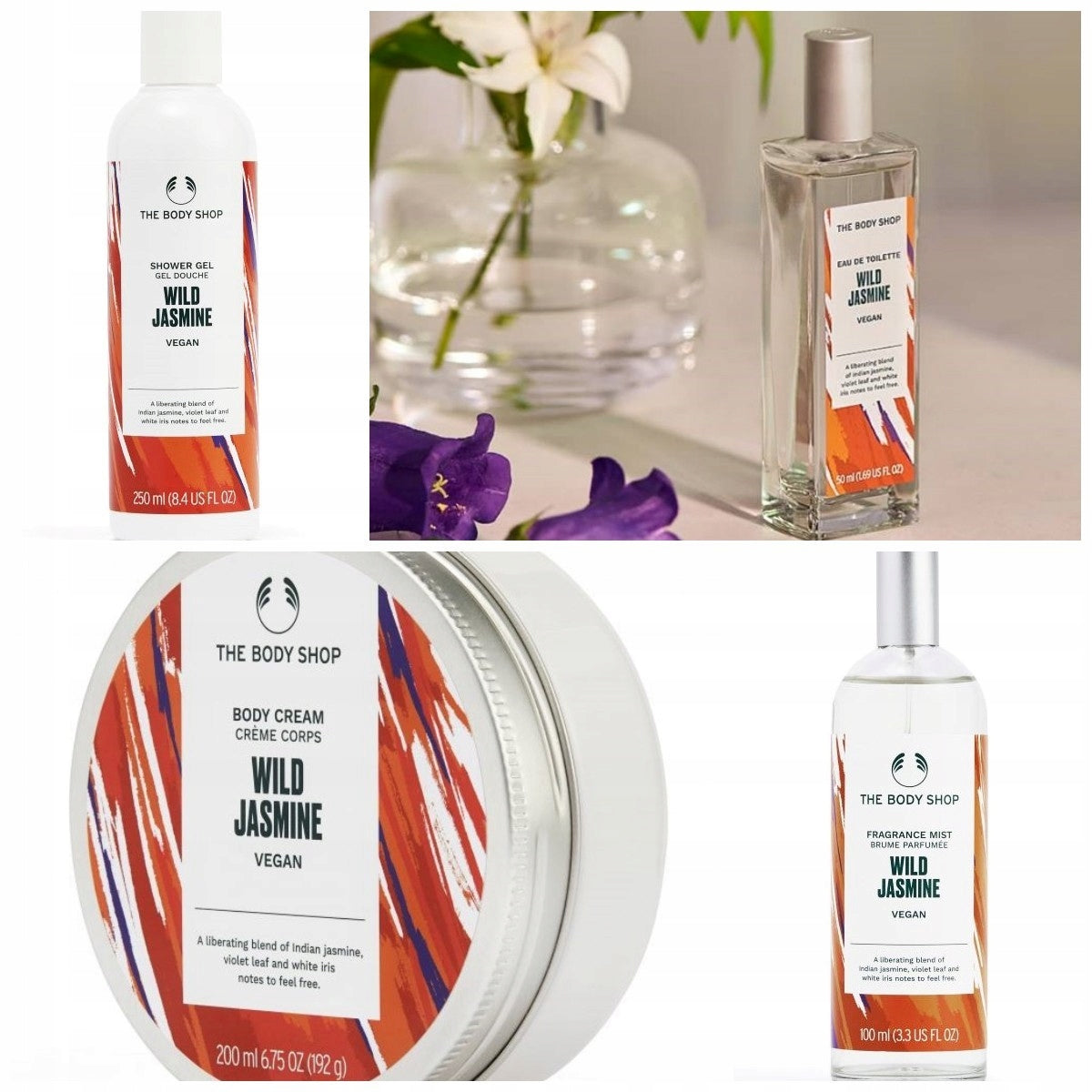 The Body Shop WILD JASMINE EAU DE TOILETTE Eau De Toilette Jasmine 50 ml Brand The Body Shop