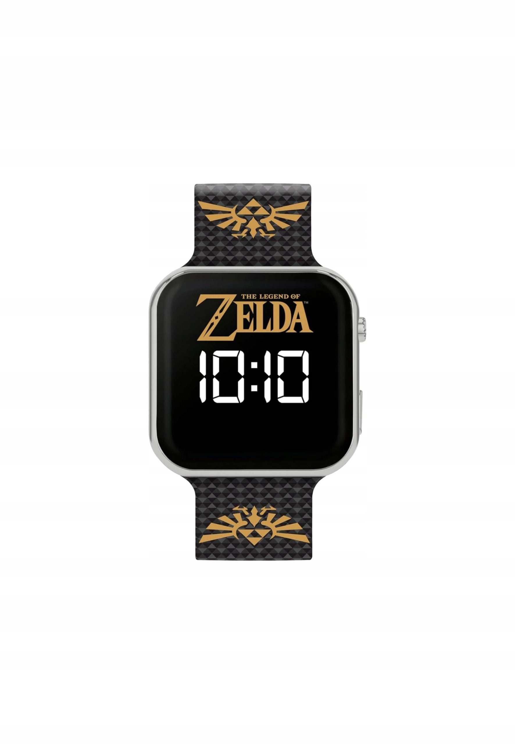 The Legend of Zelda LED Watch with Printed Strap, Black, Metal/plast