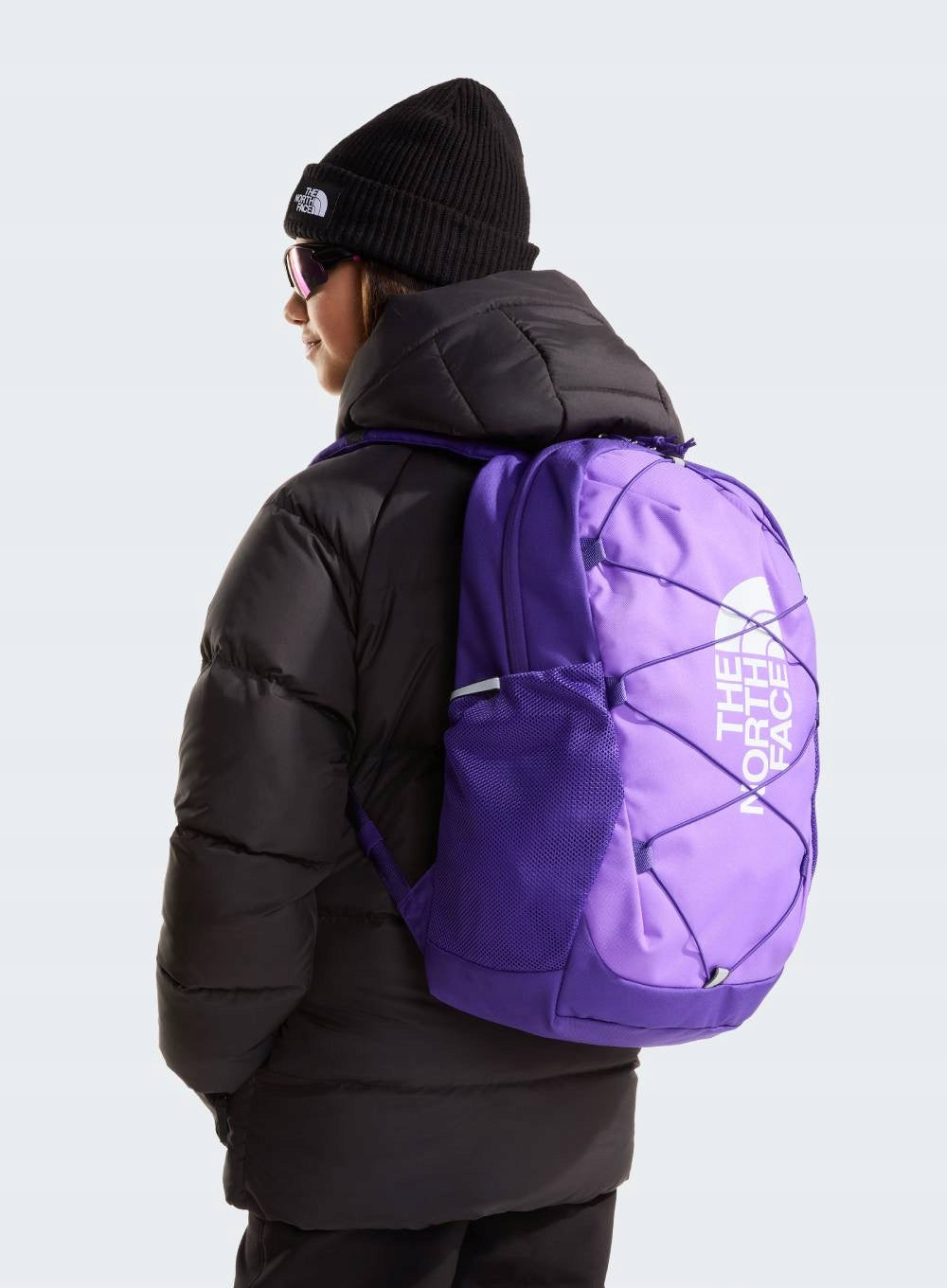 The North Face Youth Court Jester backpack - purple / peak purple / tnf white Gender unisex