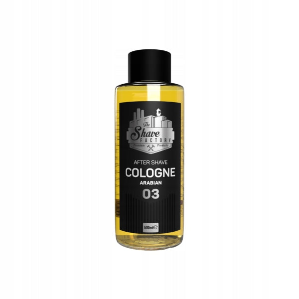 The Shave Factory Aftershave 500ml 03 Arabian Glass Bottle