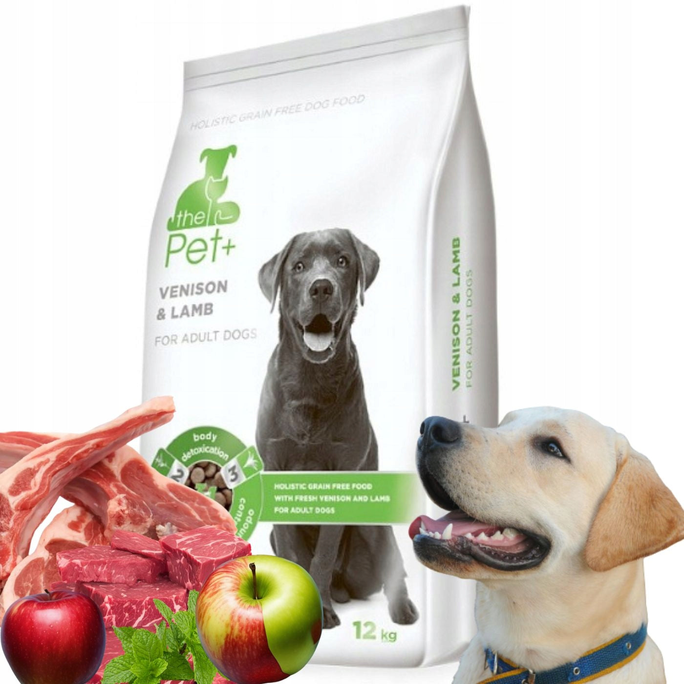 ThePet+ 3in1 Adult 12kg venison and lamb food for adult dogs
