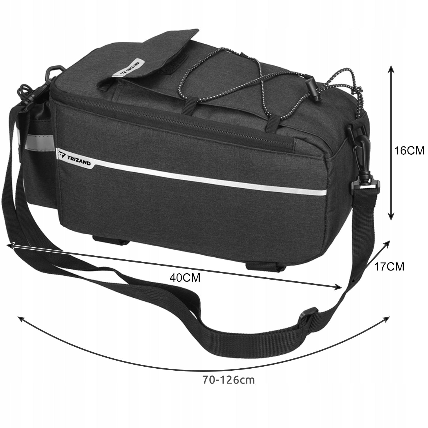 Thermal Bag for Bike Rack Pouch Reflective Bike Spacious Brand Trizand