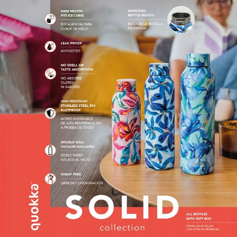 Thermal Bottle Quokka Solid Thermos for Tea BPA FREE Forest 510ml Manufacturer code 11985