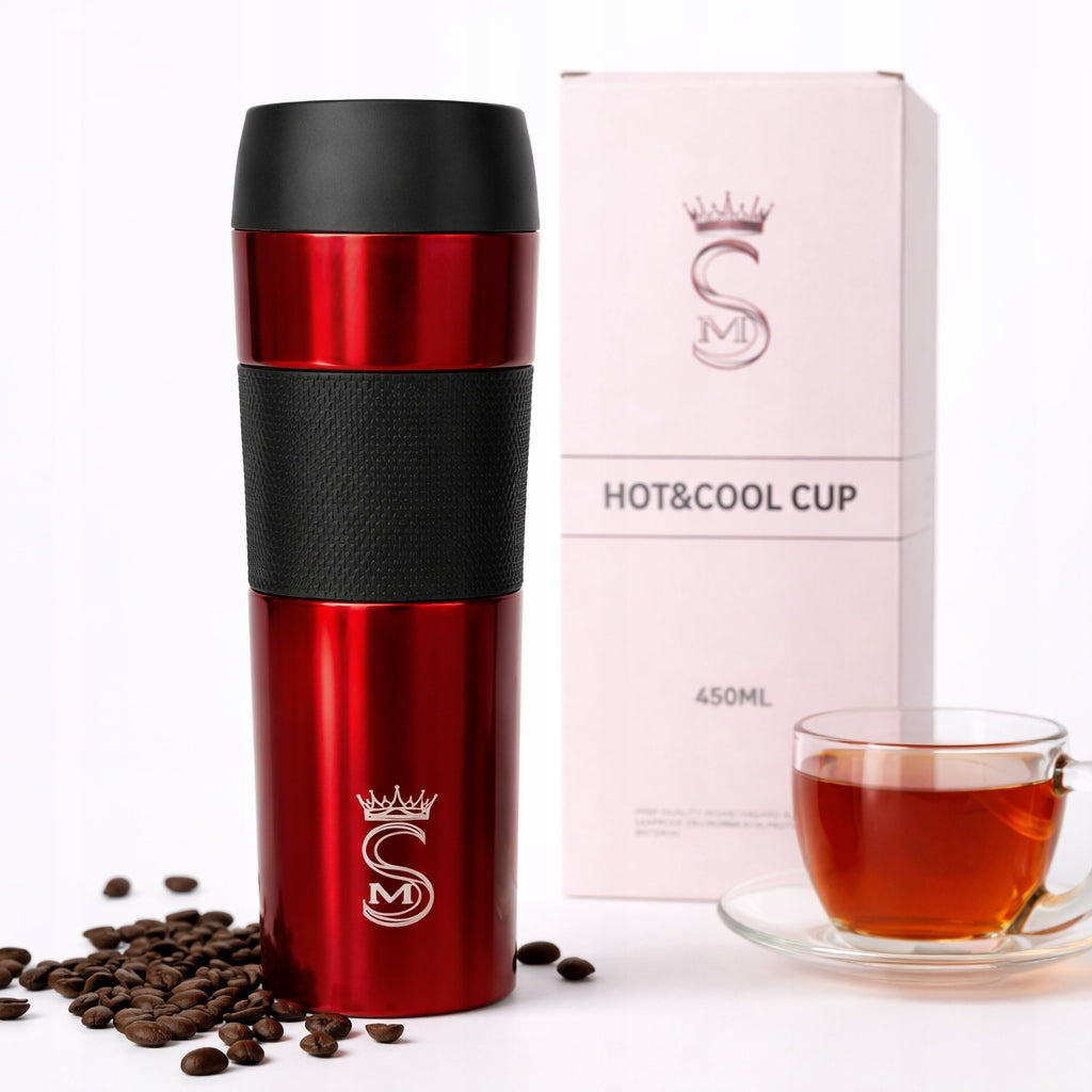 Thermal Mug Thermos hot drinks up to 12h coffee tea sealed 450ml