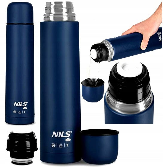 Thermal Mug Tourist Thermos Steel Coffee Bottle Tea 1000 ml