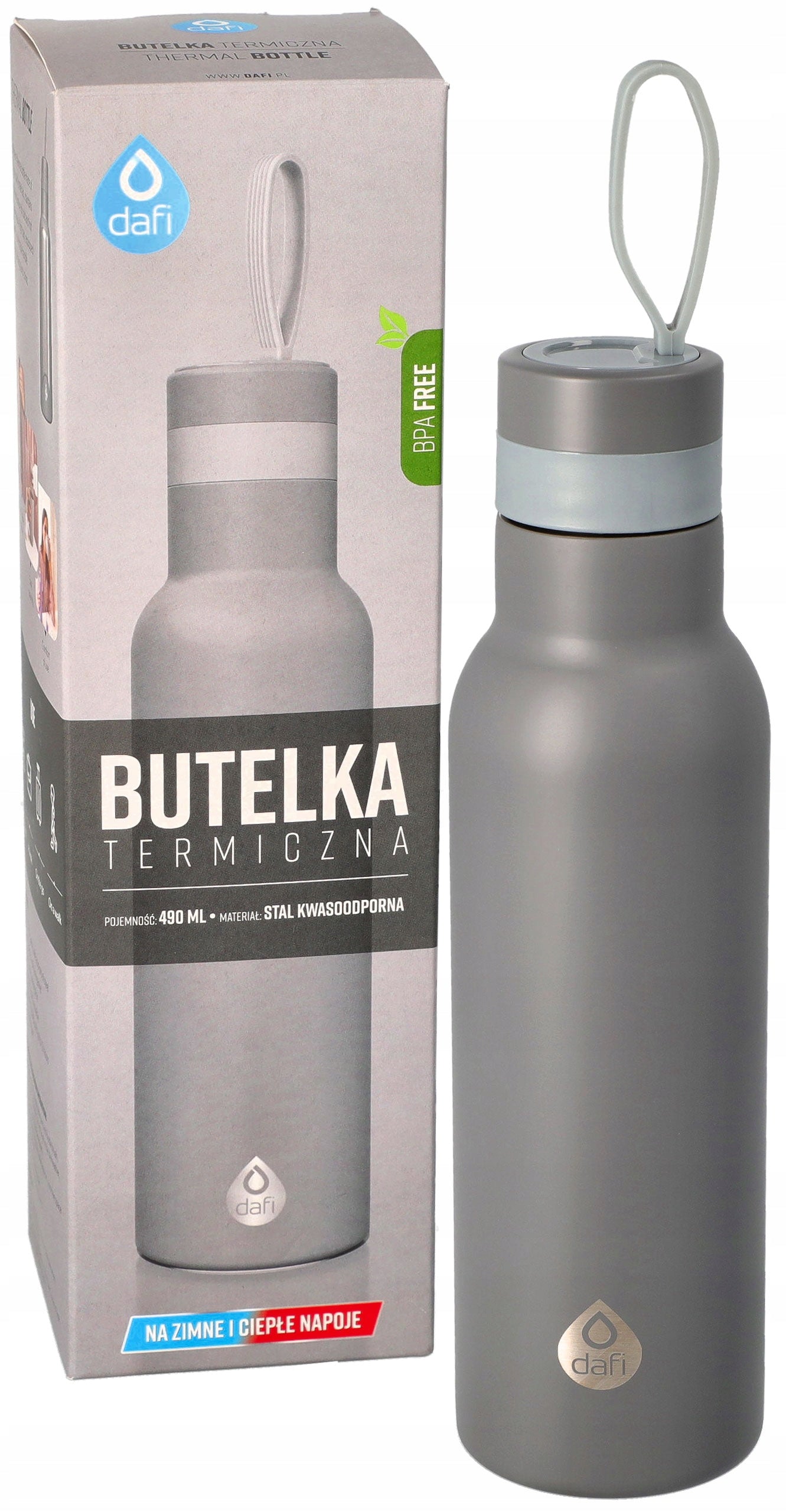 Thermal bottle Dafi EASY stainless steel 490 ml grey | Thermos