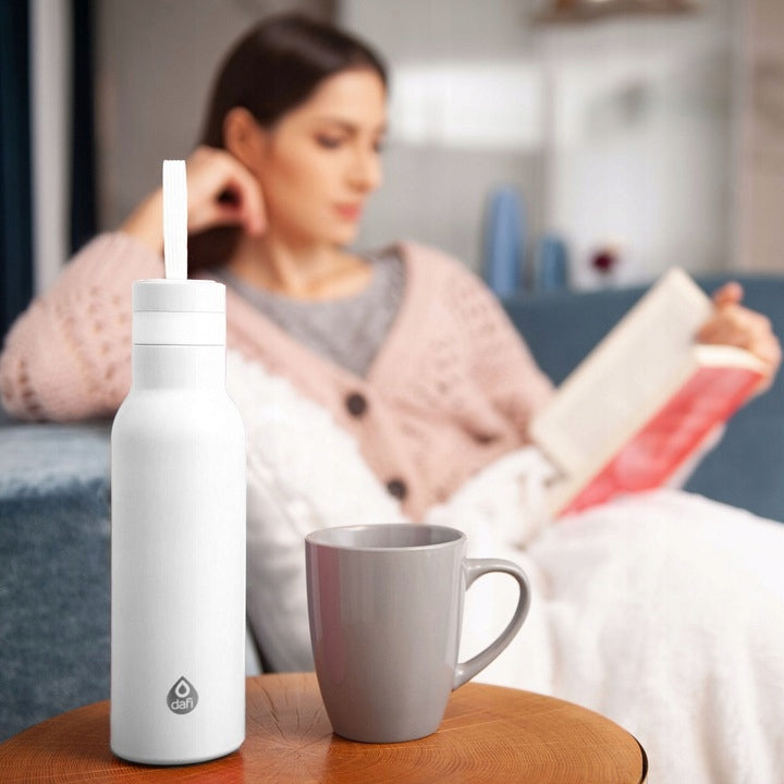 Thermal bottle Dafi thermos 490ml - white Product height 5 cm