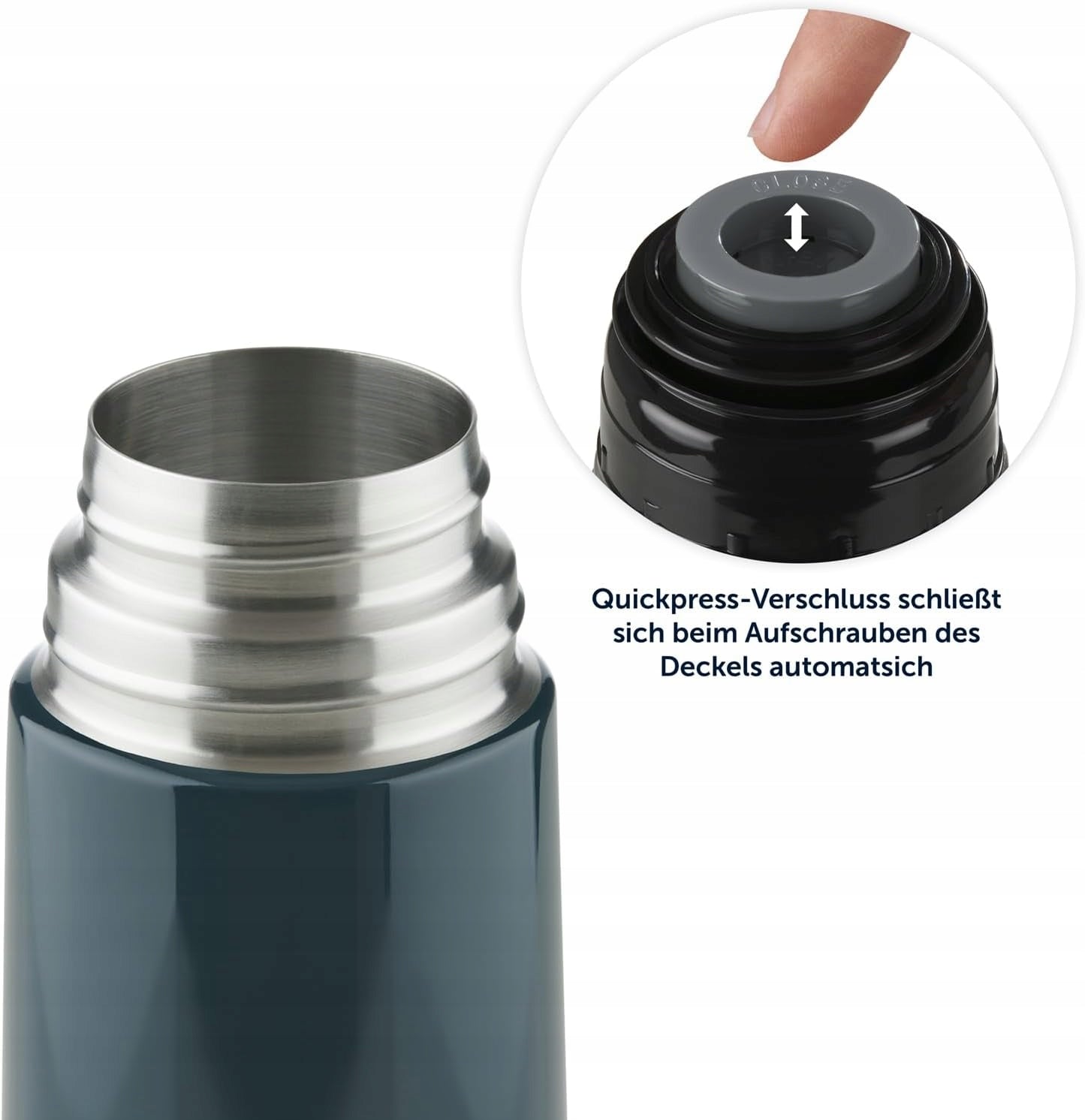 Thermos Blumtal Insulated Bottle 1000ml, Airtight, Metal, Ocean Blue Manufacturer code 6915478569253