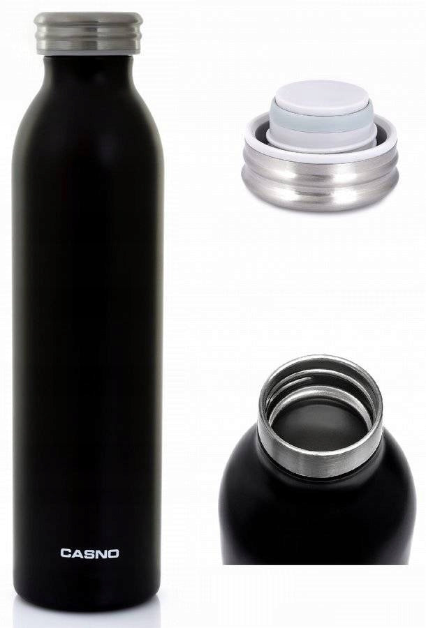 Thermos Casno Denali thermal bottle 600 ml black KXN-6501K Packaging status original