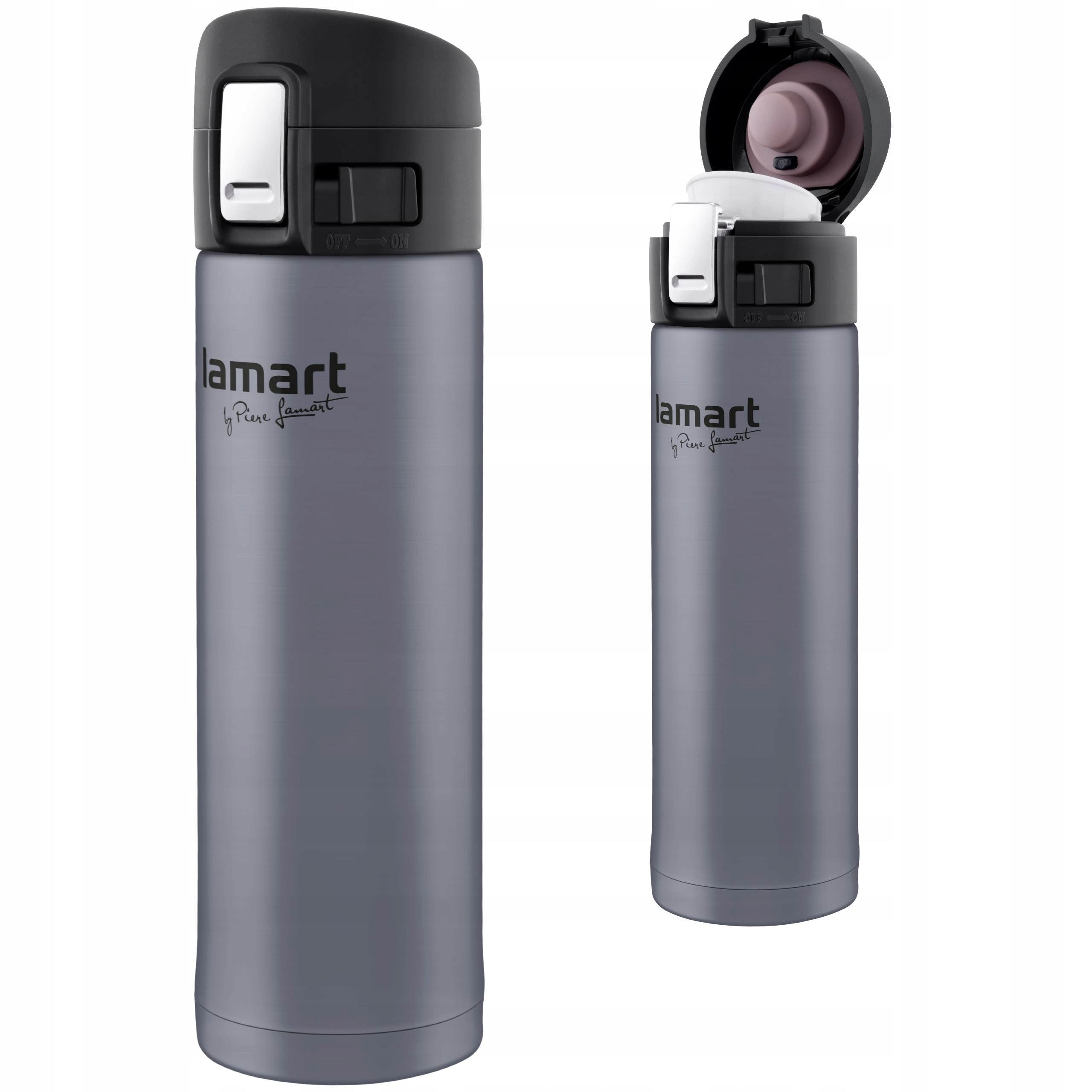 Thermos Thermal Mug Branche Lamart LT4044 0,42L Grey Stainless Steel
