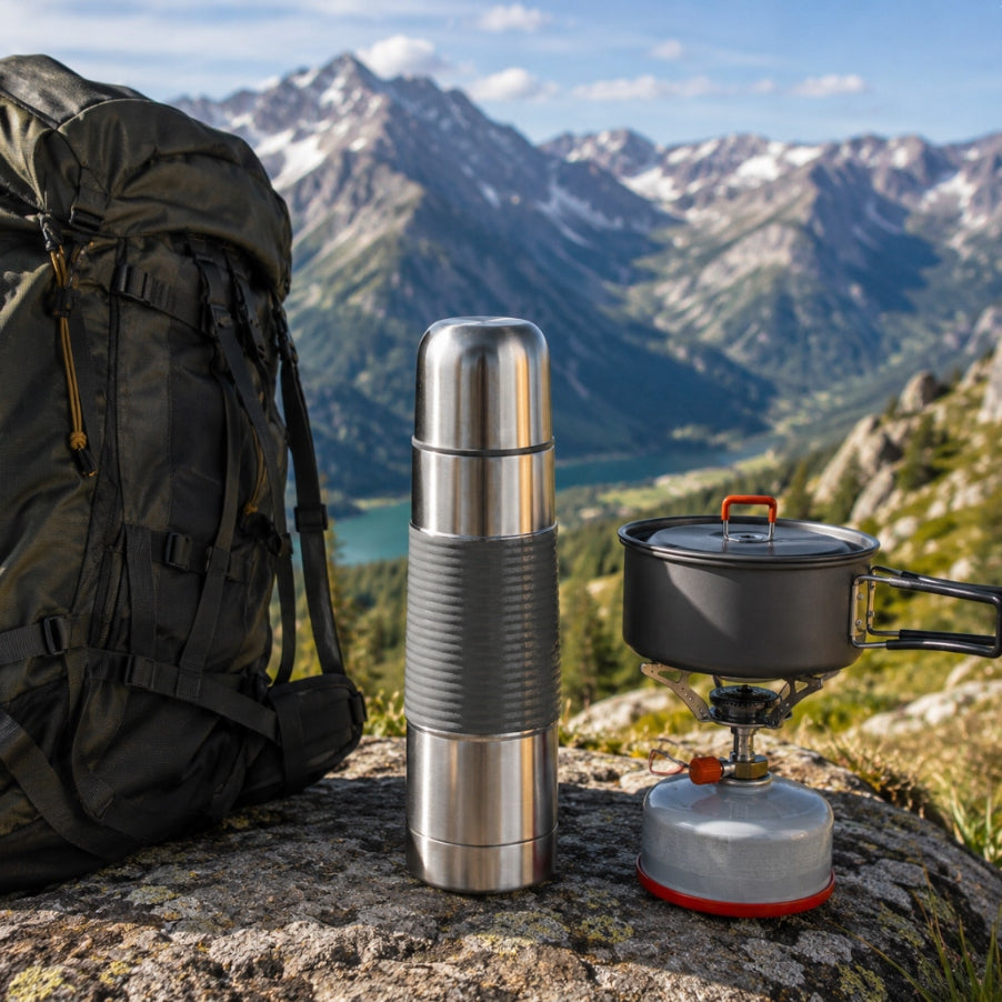 Thermos Thermal Mug with mug SILVER 750ml | Maestro MR-1630-75 Manufacturer code MR-1630-75