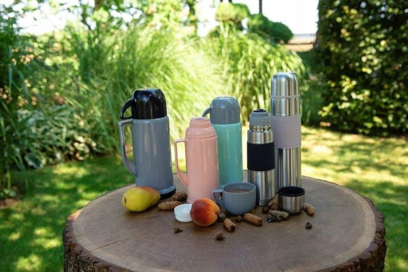 Thermos plastic glass cartridge 1 l with cup Manufacturer code B350_mięta