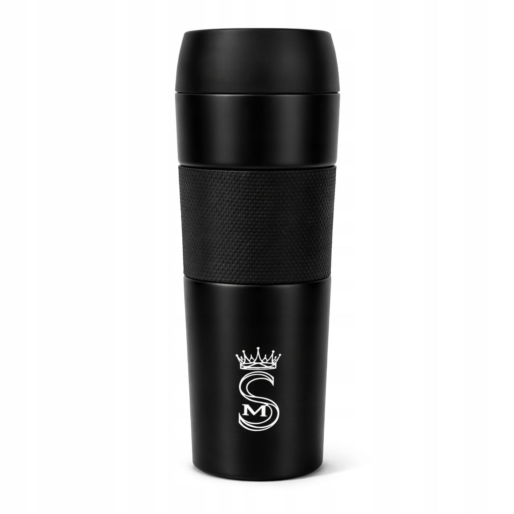 Thermos thermal mug tourist vacuum sealed steel 450 ml black Manufacturer code kubek termiczny termos podróże biuro szkoła