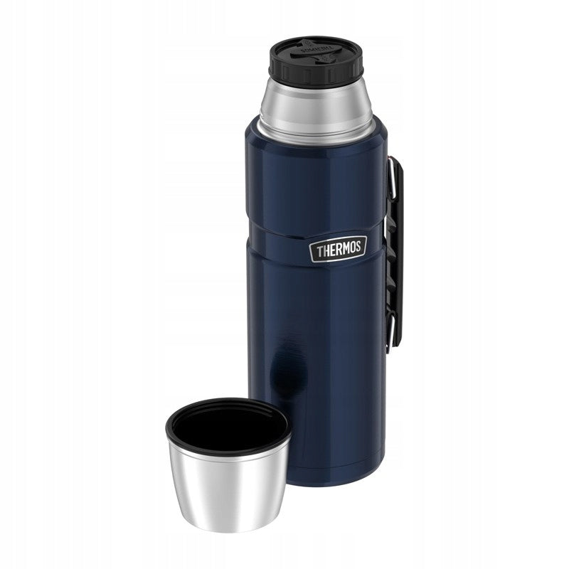 Thermos with drink holder Thermos 2l 24h blue Color blue