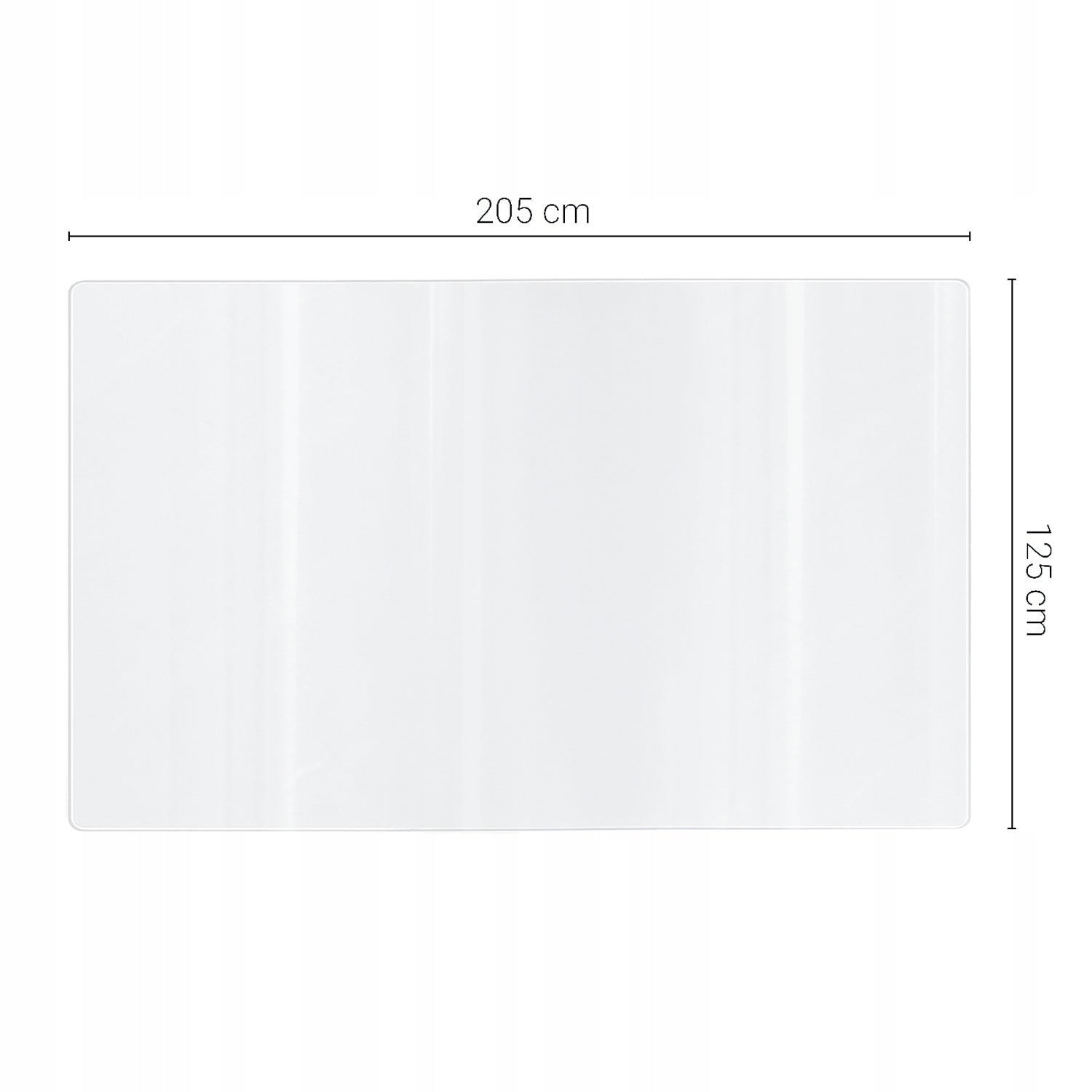 Thick Large Transparent Mat Protective Pad Elastic Non-Slip Color transparent
