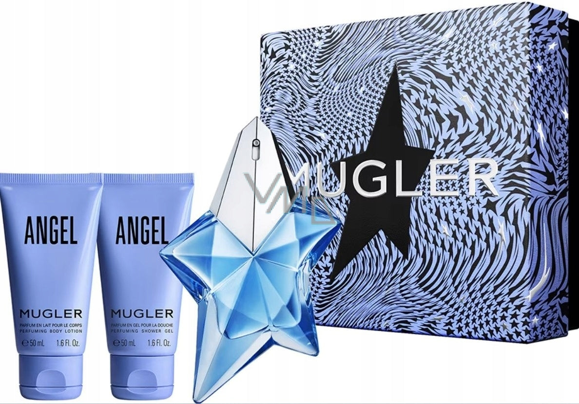 Thierry Mugler Angel Edp25 mL+gel 50ml+Body lotion 50ml Set a3 new