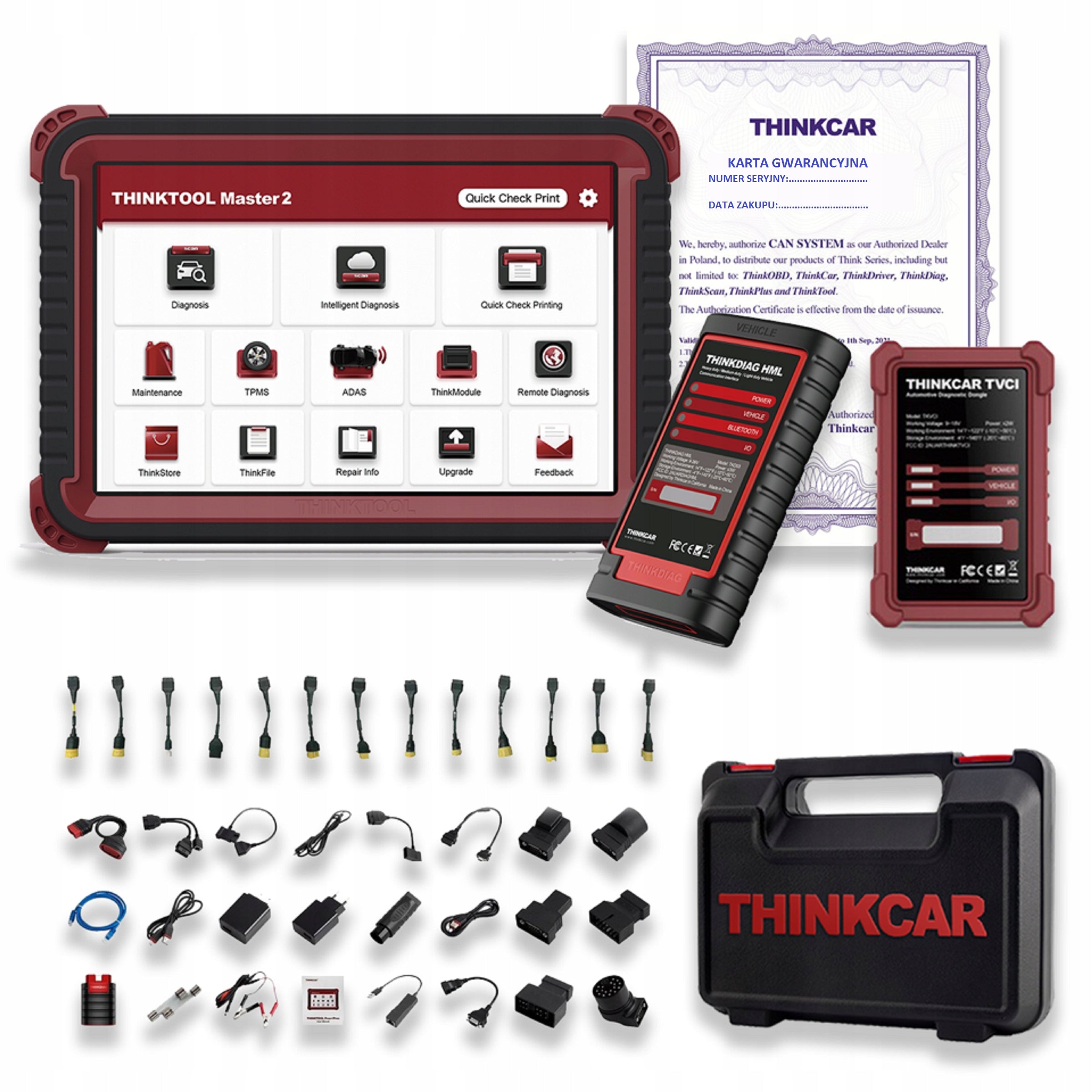 Thinkcar EURO MASTER HD HML TRUCK+PASSENGER CAN FD DISTRIBUTION PL