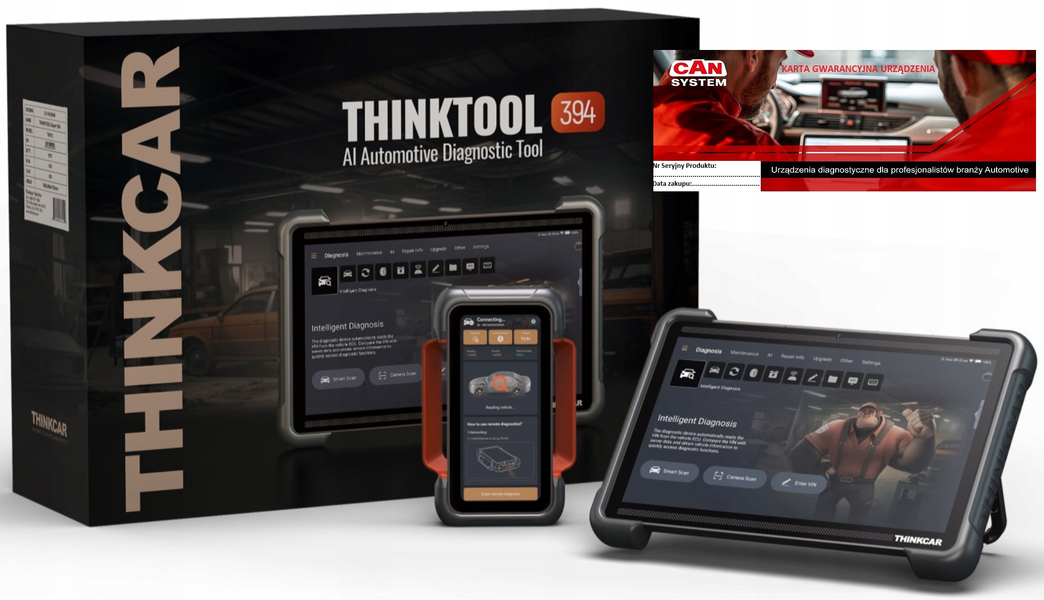 Thinkcar Thinktool EURO 394 SGW J2534 AI model 2026 12 inches